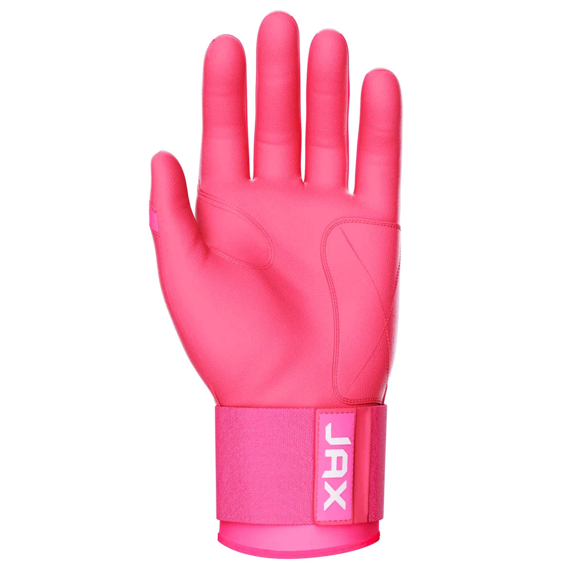 Pink Strap Cuff Batting Gloves