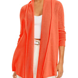 C by Bloomingdale's Open-Front Cashmere Cardigan Orange Size XS