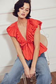 Scarlet Country Girl Woven Top