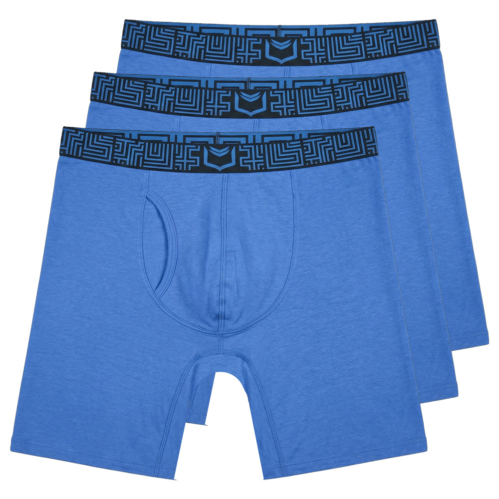 SHEATH V Men's 8" Sports Performance Boxer Brief 3 Pack
