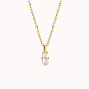 Vivian Baguette Pendant Necklace