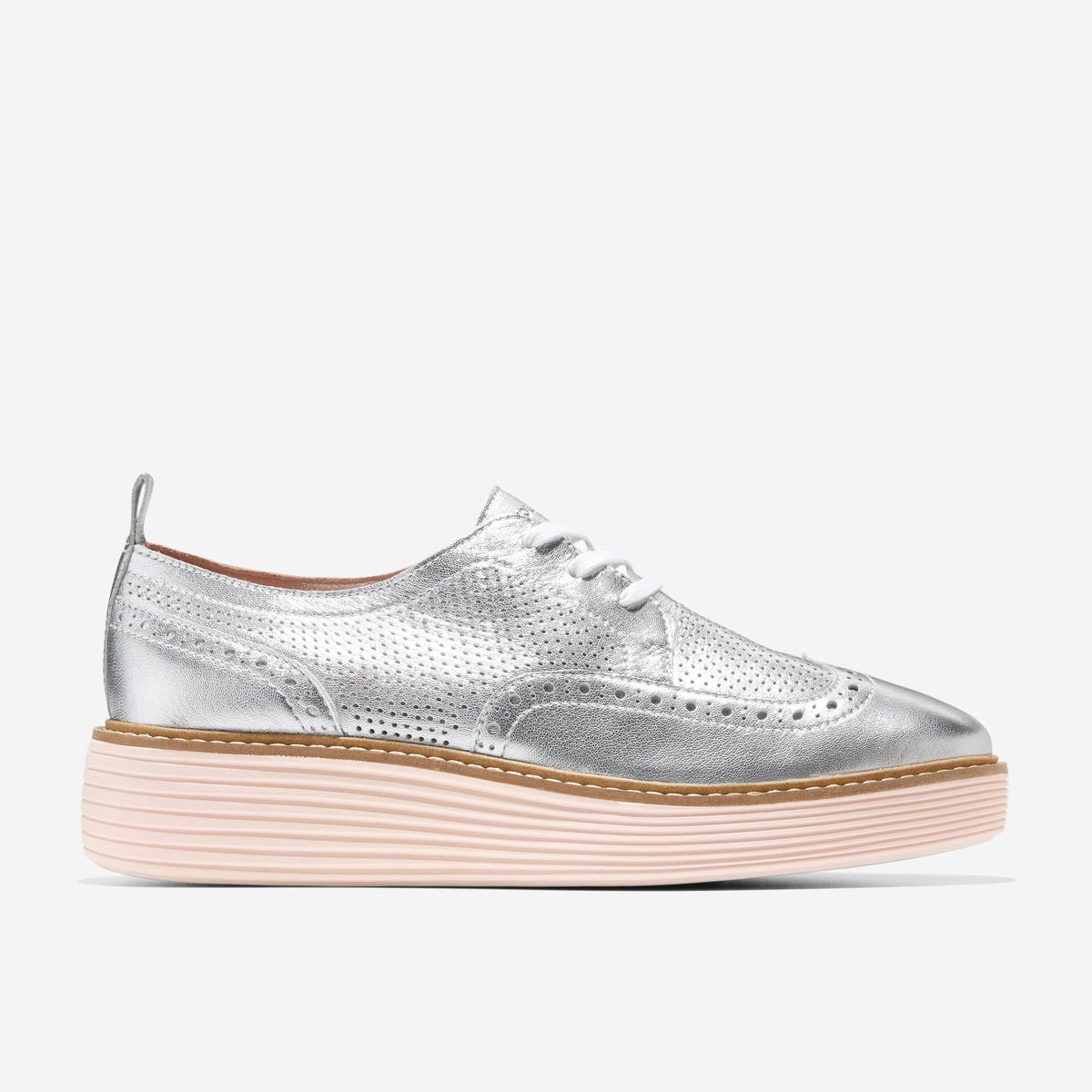 [w28346] Womens Cole Haan Øriginalgrand Platform Wingtip Oxfords