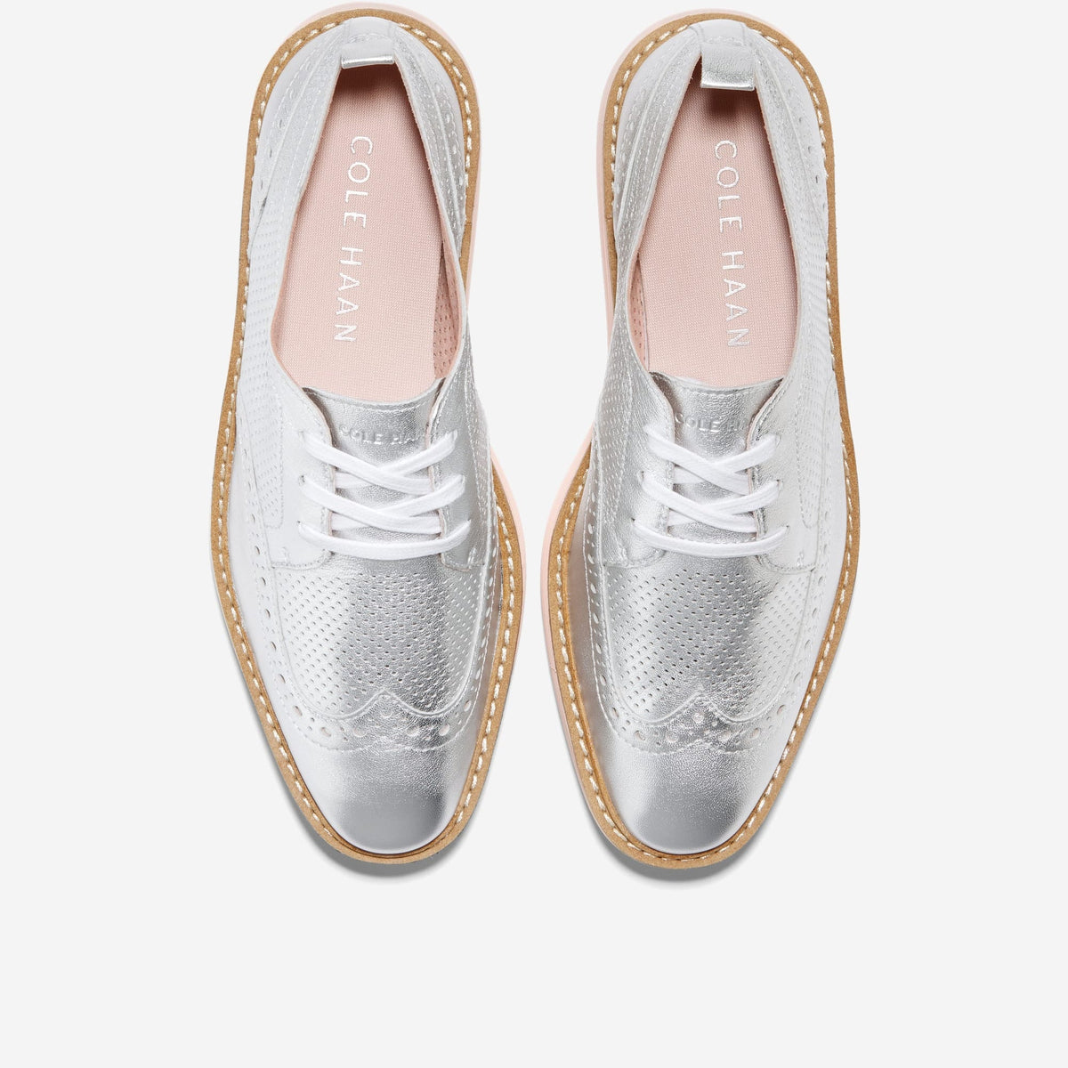 [w28346] Womens Cole Haan Øriginalgrand Platform Wingtip Oxfords