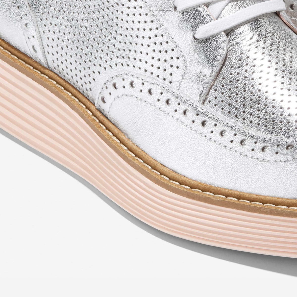 [w28346] Womens Cole Haan Øriginalgrand Platform Wingtip Oxfords