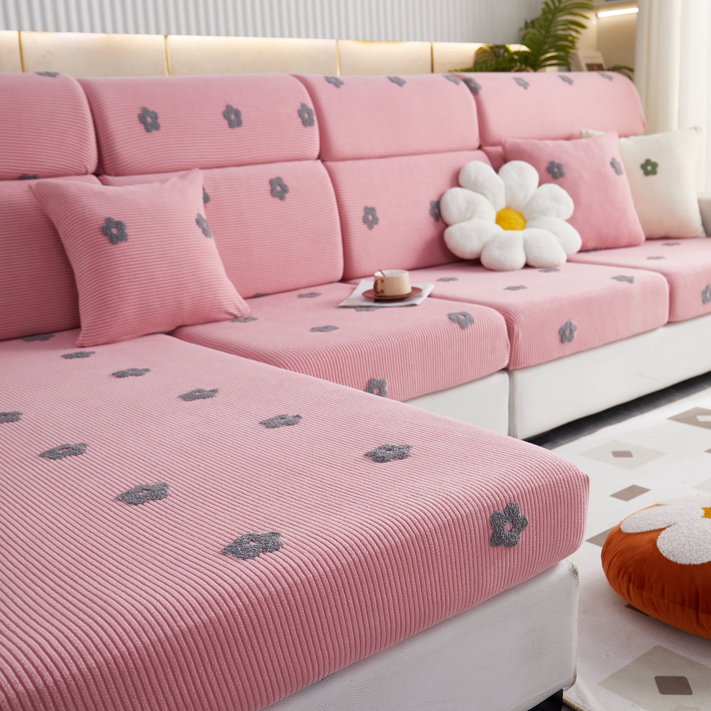 Polar Fleece Sofa Cushion Covers For Sofa 1/2/3/4 Seater, Best Seat Covers For Dogs, Pet Couch Protector