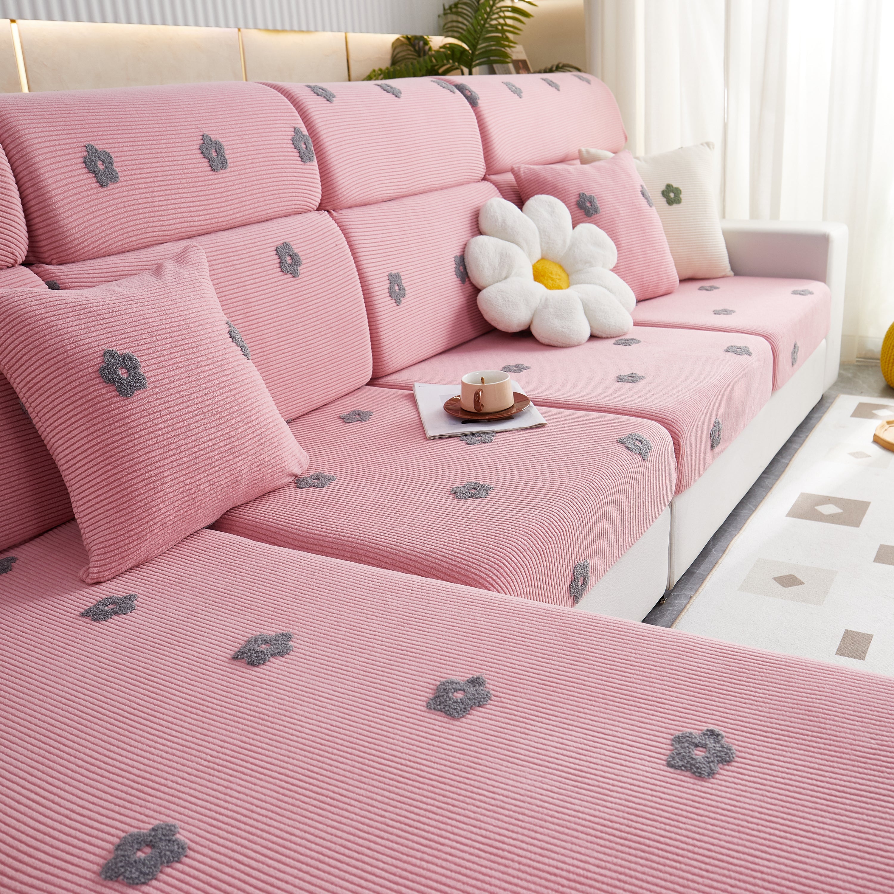 Polar Fleece Sofa Cushion Covers For Sofa 1/2/3/4 Seater, Best Seat Covers For Dogs, Pet Couch Protector