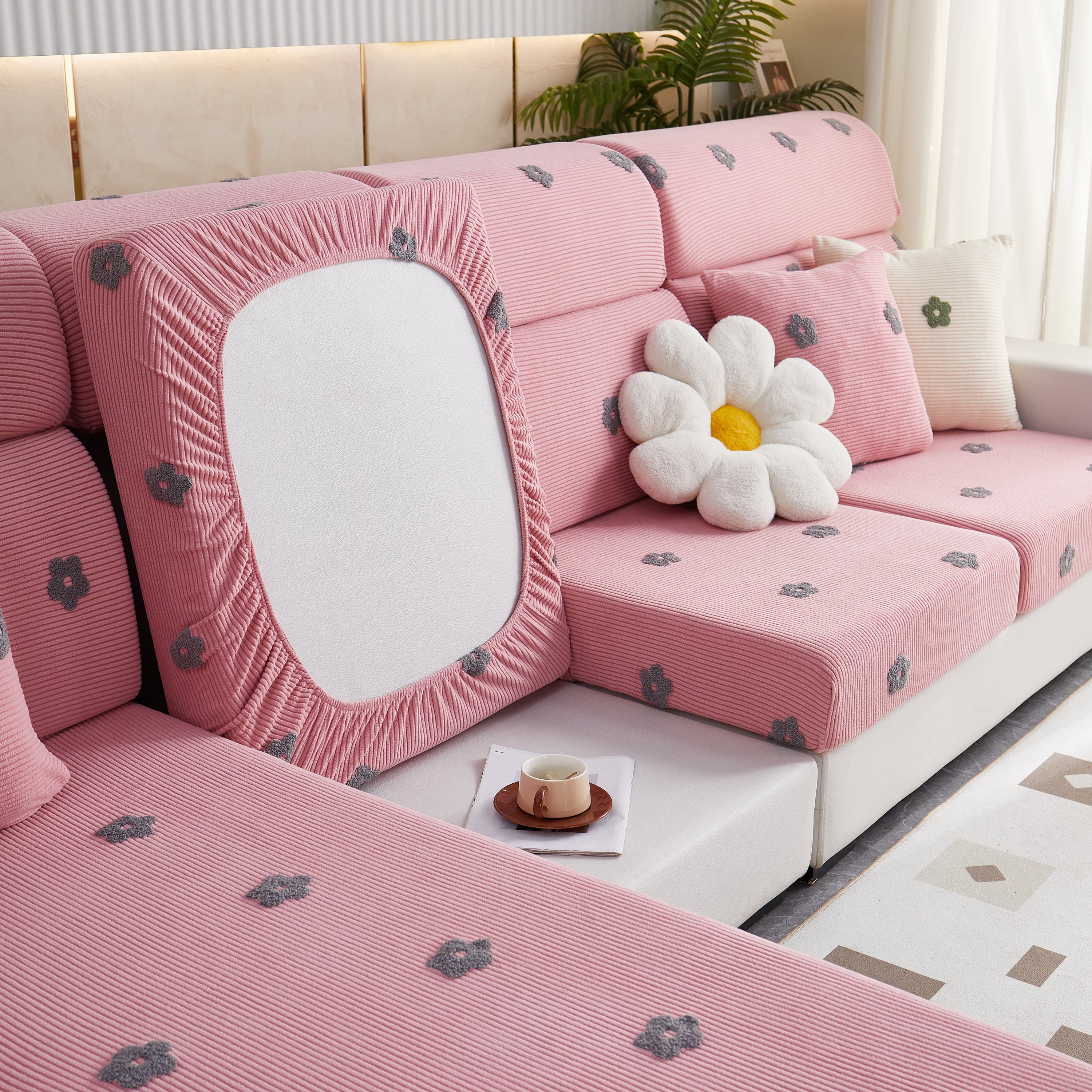 Polar Fleece Sofa Cushion Covers For Sofa 1/2/3/4 Seater, Best Seat Covers For Dogs, Pet Couch Protector