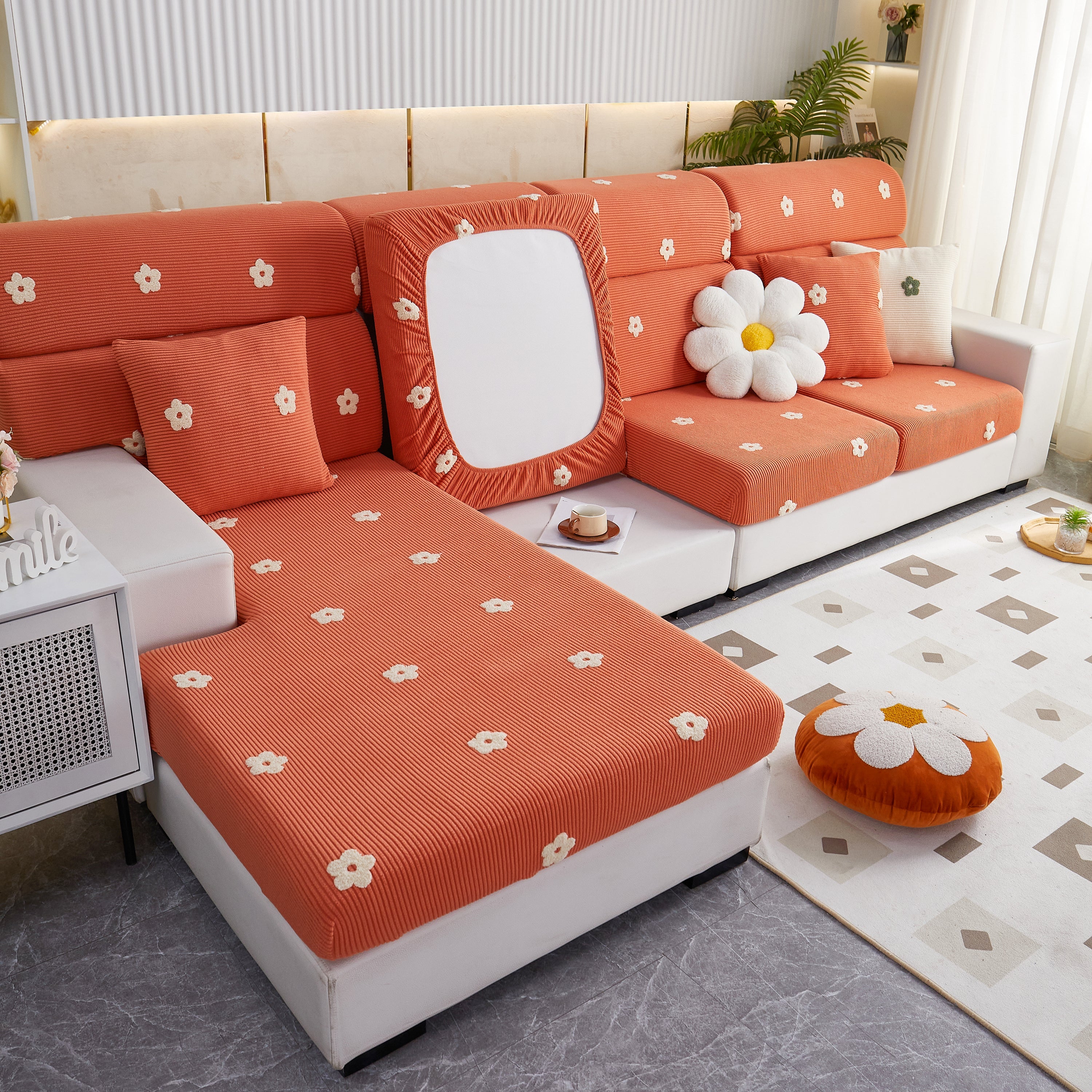 Polar Fleece Sofa Cushion Covers For Sofa 1/2/3/4 Seater, Best Seat Covers For Dogs, Pet Couch Protector