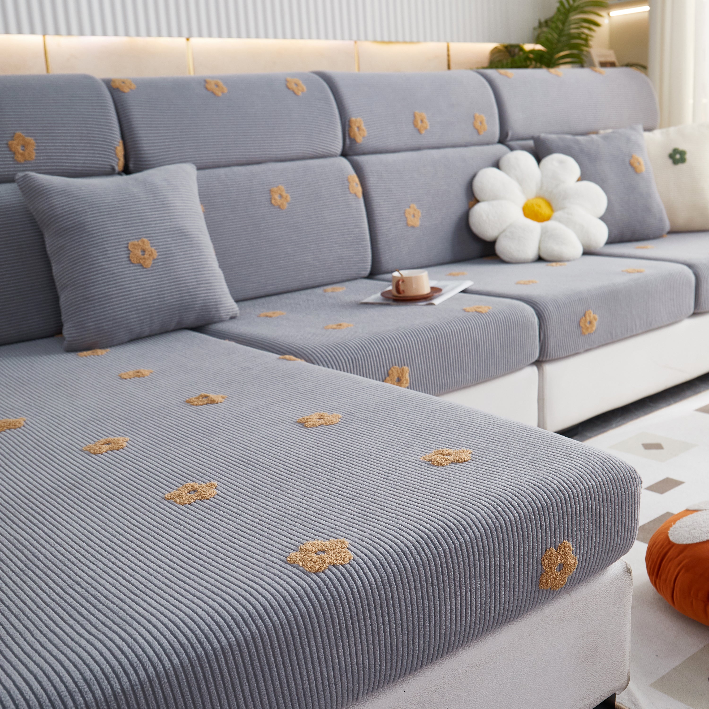 Polar Fleece Sofa Cushion Covers For Sofa 1/2/3/4 Seater, Best Seat Covers For Dogs, Pet Couch Protector