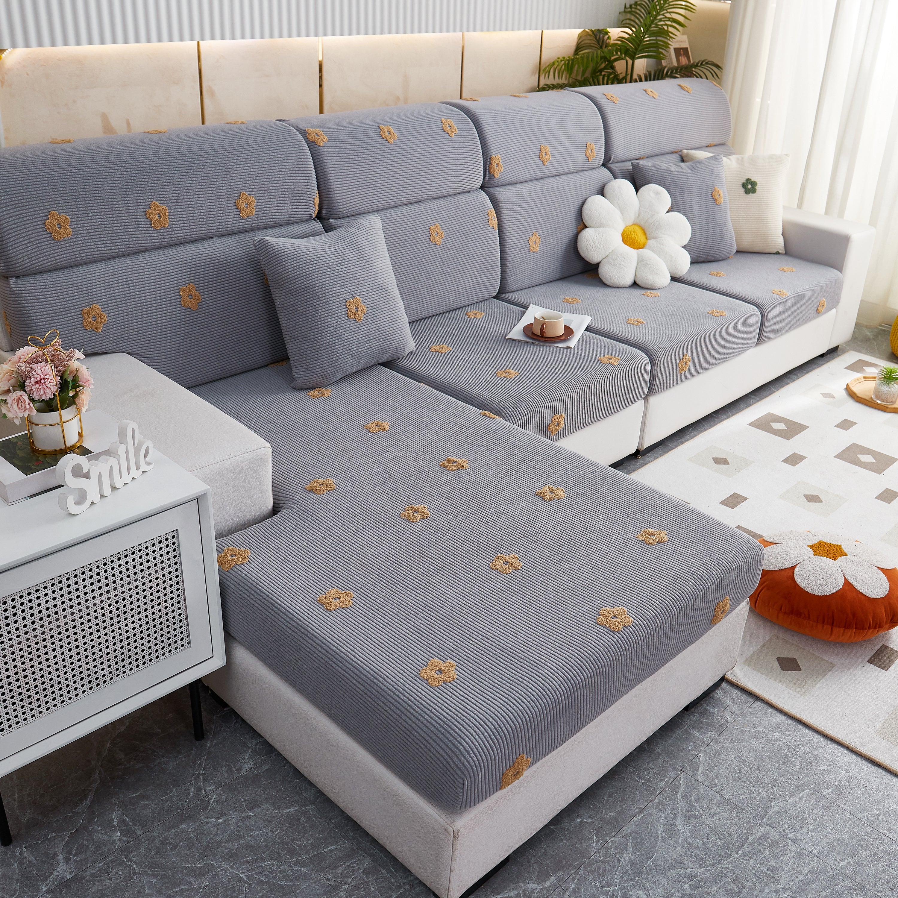 Polar Fleece Sofa Cushion Covers For Sofa 1/2/3/4 Seater, Best Seat Covers For Dogs, Pet Couch Protector