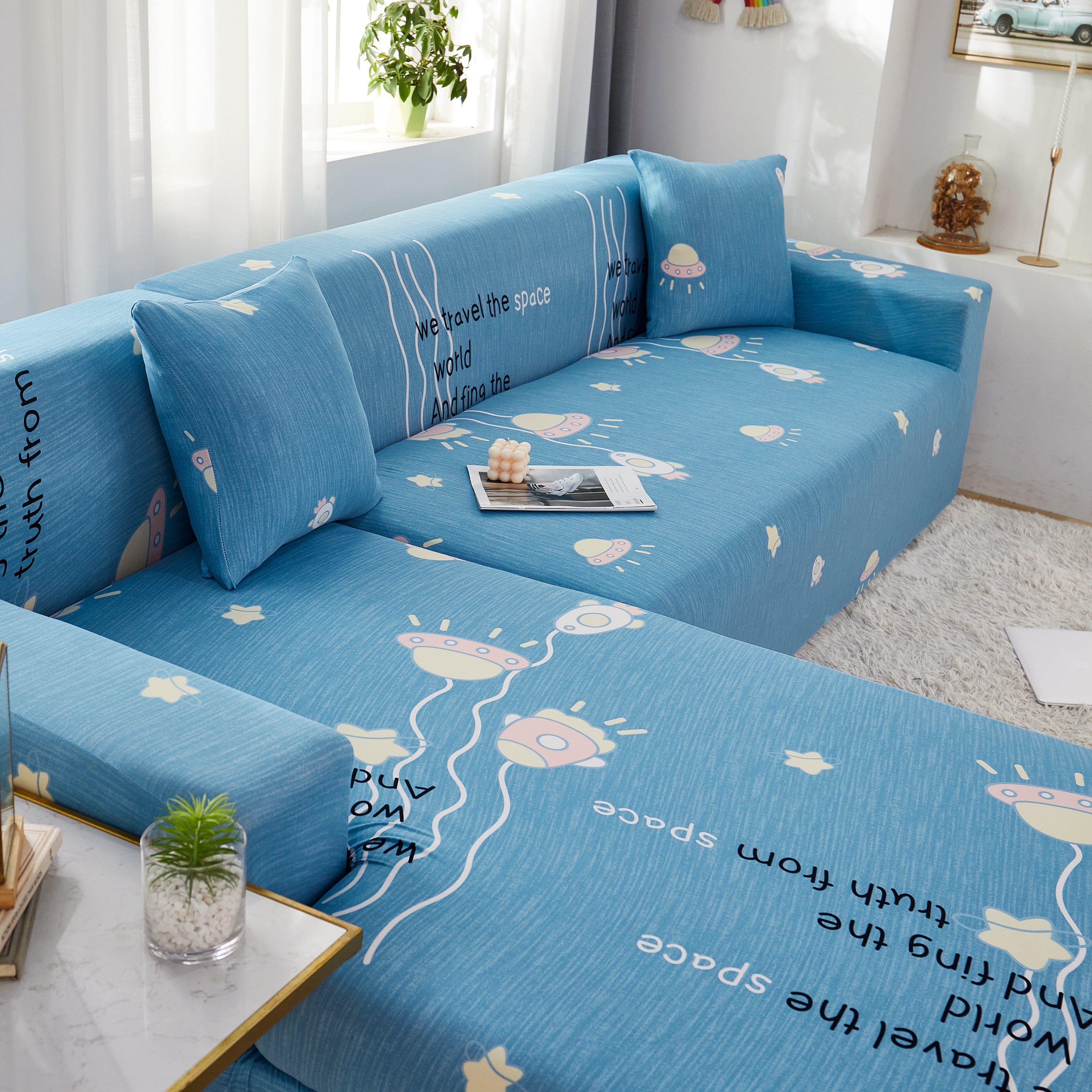 Super Stretch Couch Covers For Sectional Sofa L Shape Slipcover, Furniture Protector For Pets And Kids