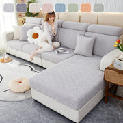 Cozy Polar Fleece Cushion Covers, Pet Friendly Stretch Sofa Covers For L-shaped Couch And Recliner