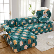 Stretch Sofa Covers For Sectional Couch, Washable Non Slip Slipcovers With Pillowcases
