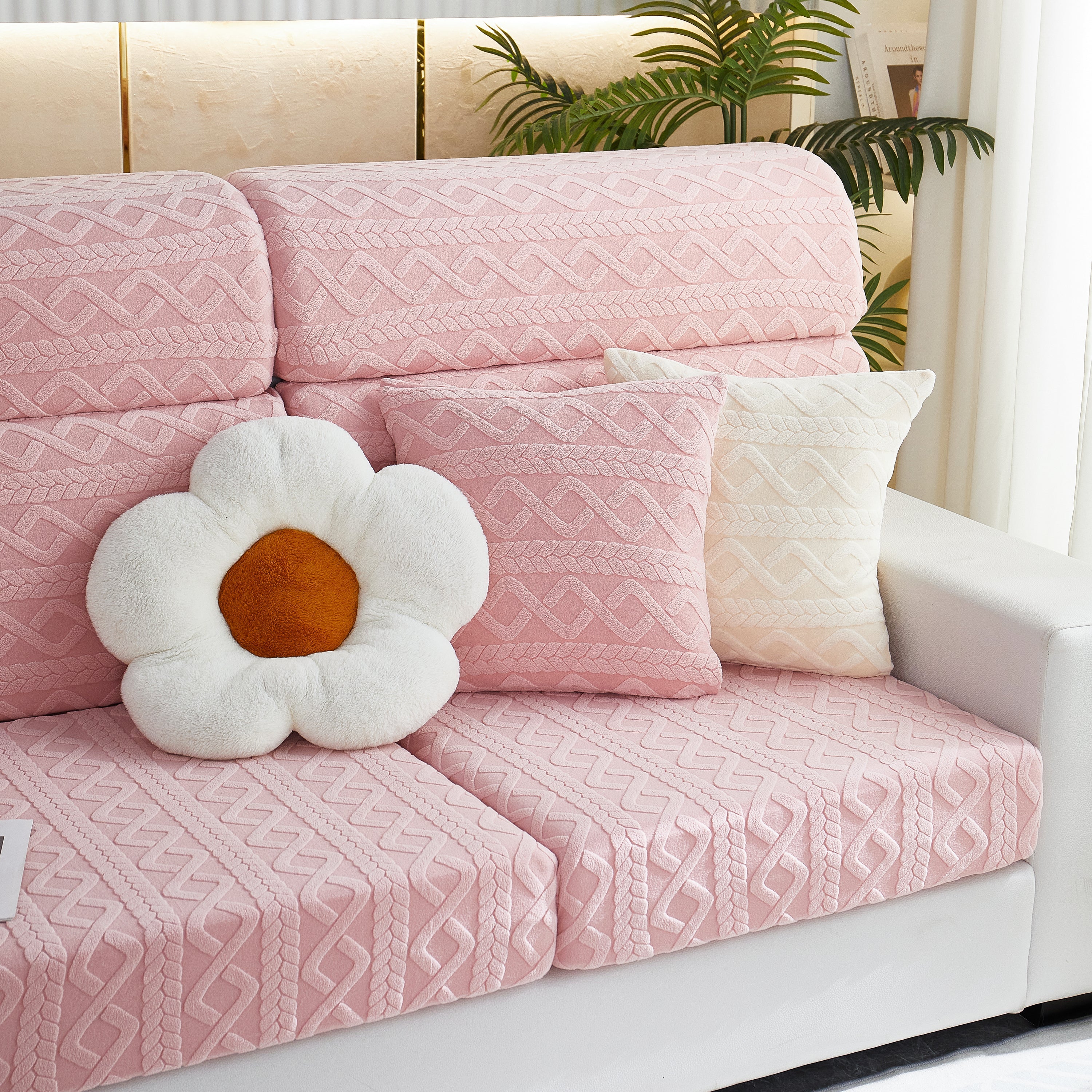 Stretch Couch Seat Cushion Covers, Sofa Slipcover Sofa Cover Soft Flexibility With Elastic Bottom