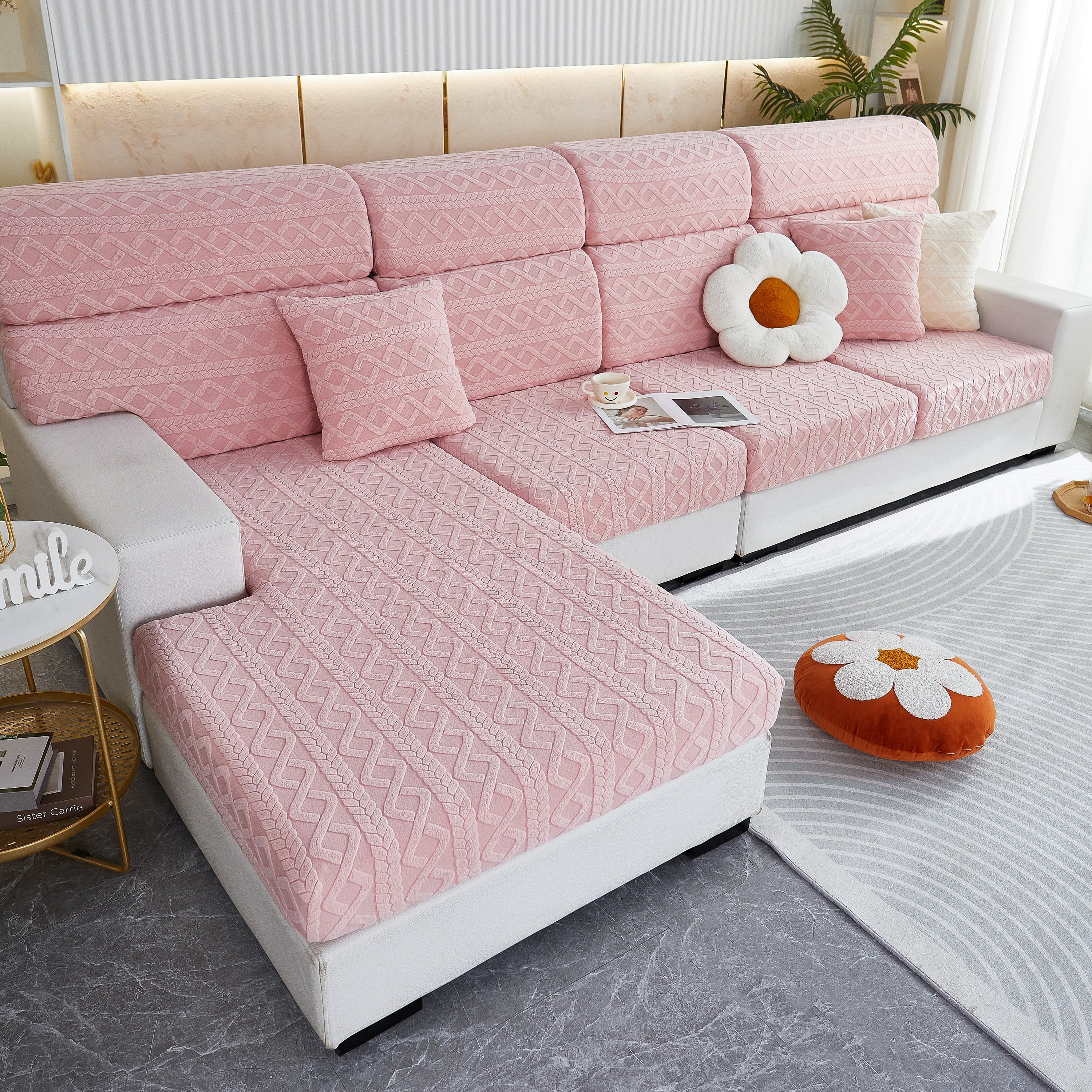 Stretch Couch Seat Cushion Covers, Sofa Slipcover Sofa Cover Soft Flexibility With Elastic Bottom