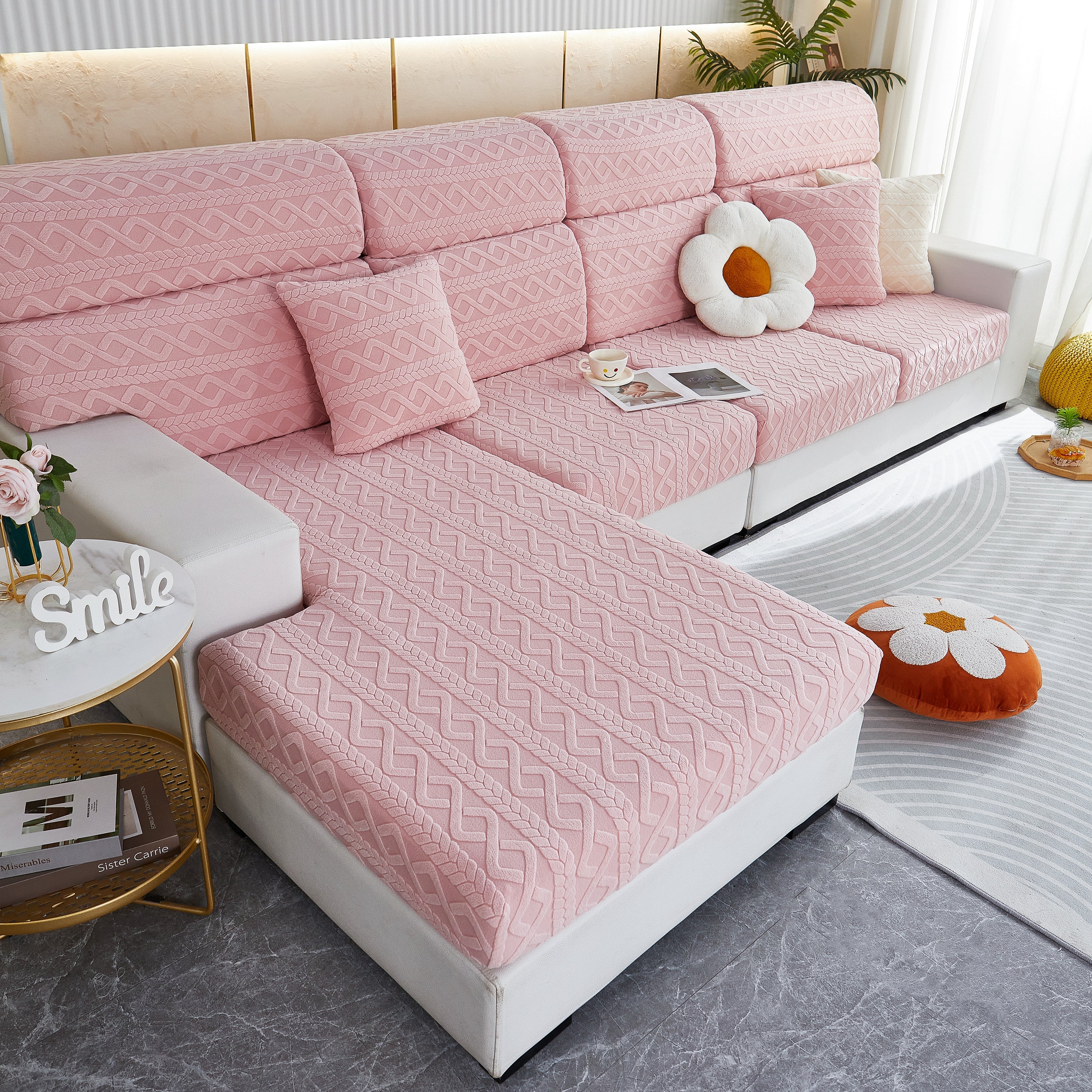Stretch Couch Seat Cushion Covers, Sofa Slipcover Sofa Cover Soft Flexibility With Elastic Bottom