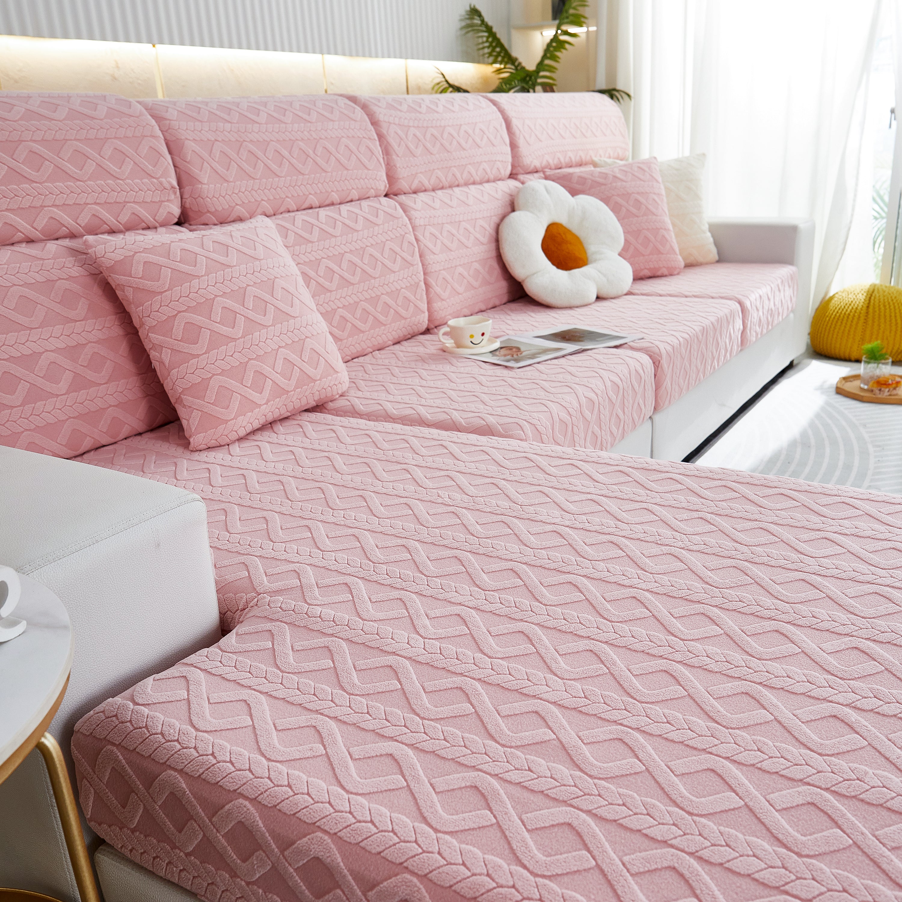 Stretch Couch Seat Cushion Covers, Sofa Slipcover Sofa Cover Soft Flexibility With Elastic Bottom