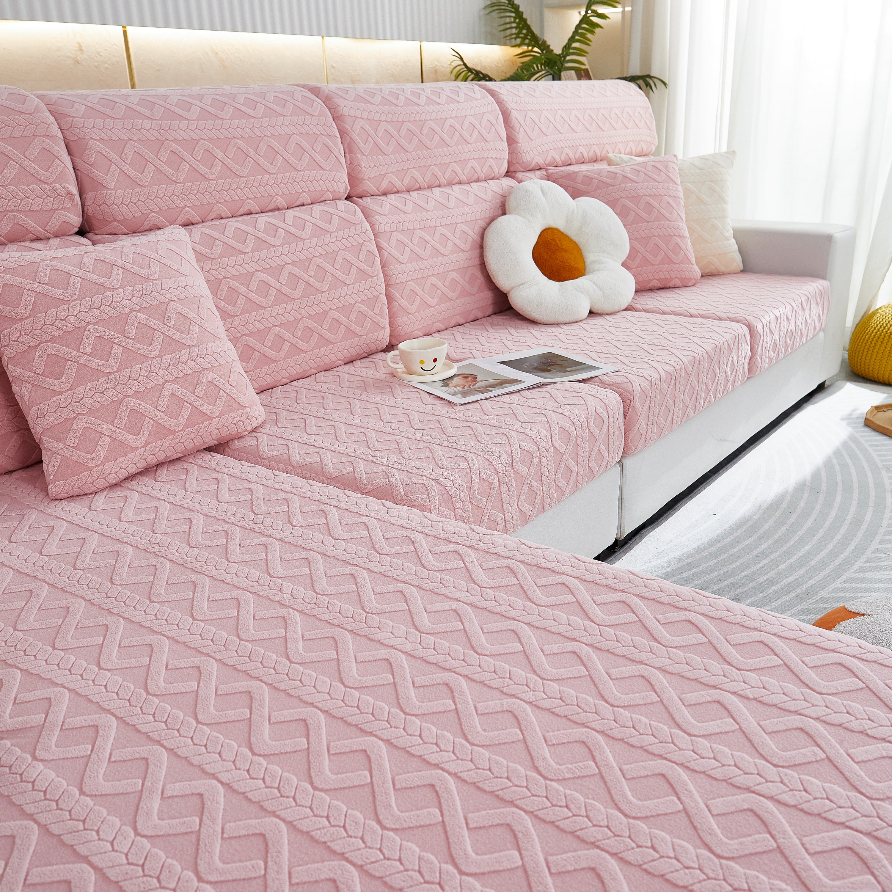 Stretch Couch Seat Cushion Covers, Sofa Slipcover Sofa Cover Soft Flexibility With Elastic Bottom