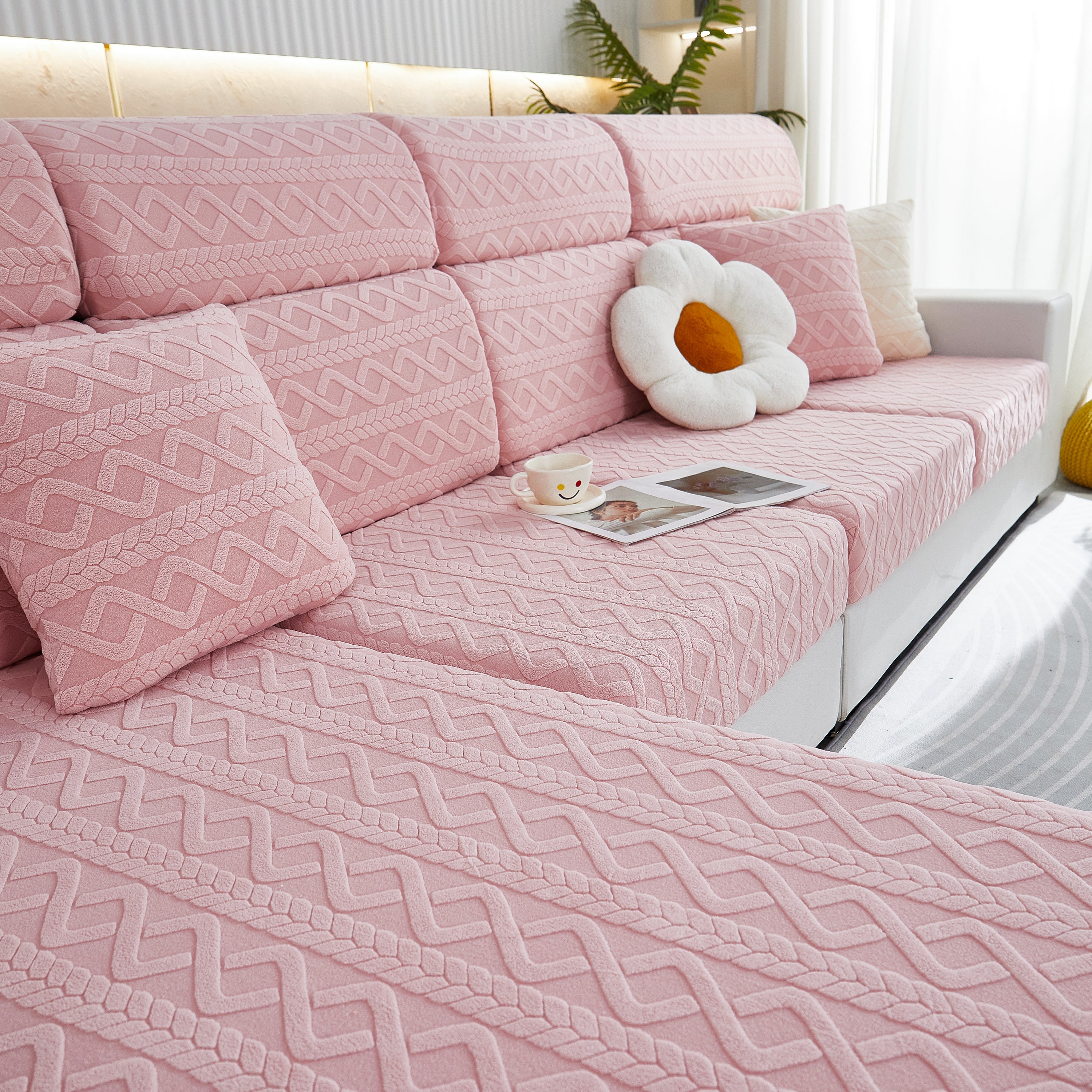 Stretch Couch Seat Cushion Covers, Sofa Slipcover Sofa Cover Soft Flexibility With Elastic Bottom