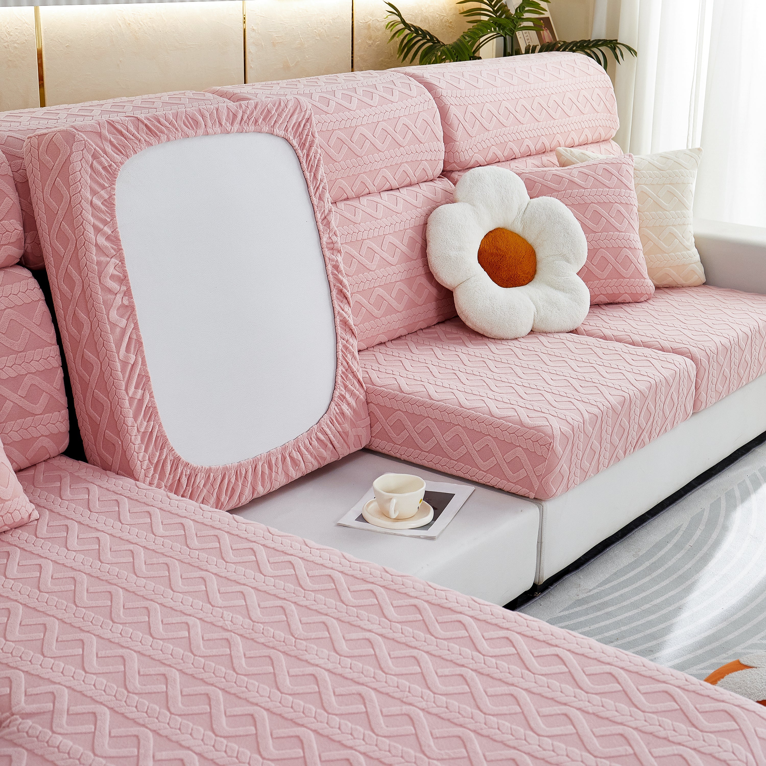Stretch Couch Seat Cushion Covers, Sofa Slipcover Sofa Cover Soft Flexibility With Elastic Bottom
