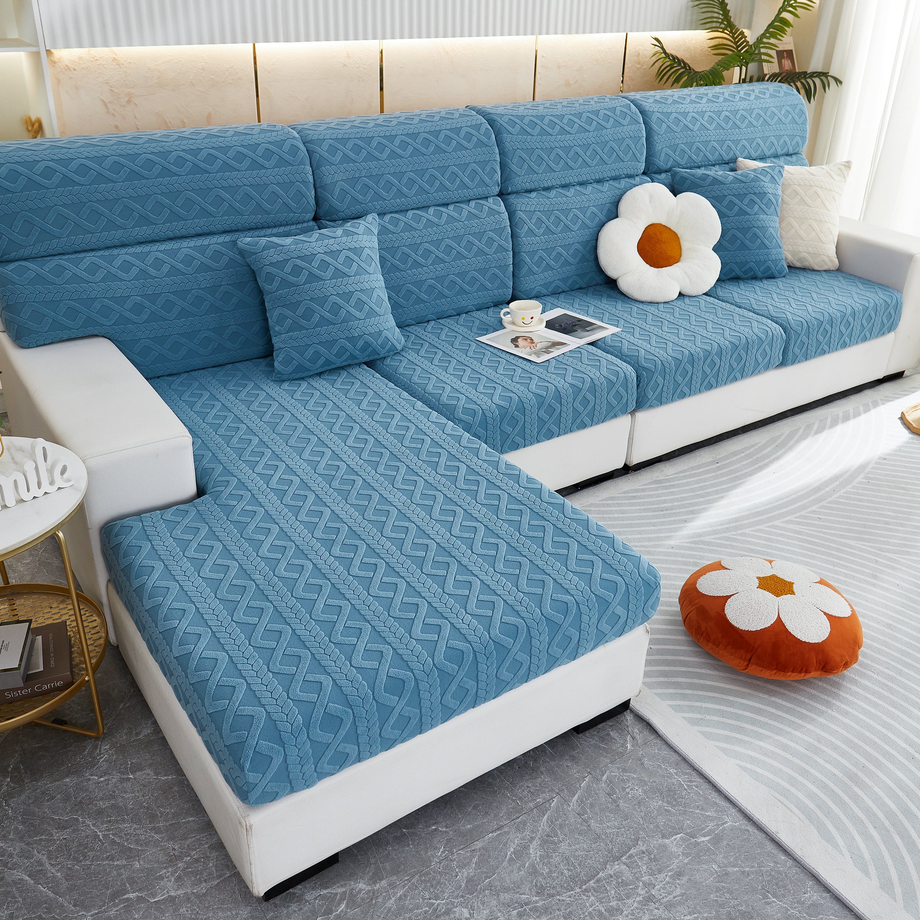 Stretch Couch Seat Cushion Covers, Sofa Slipcover Sofa Cover Soft Flexibility With Elastic Bottom