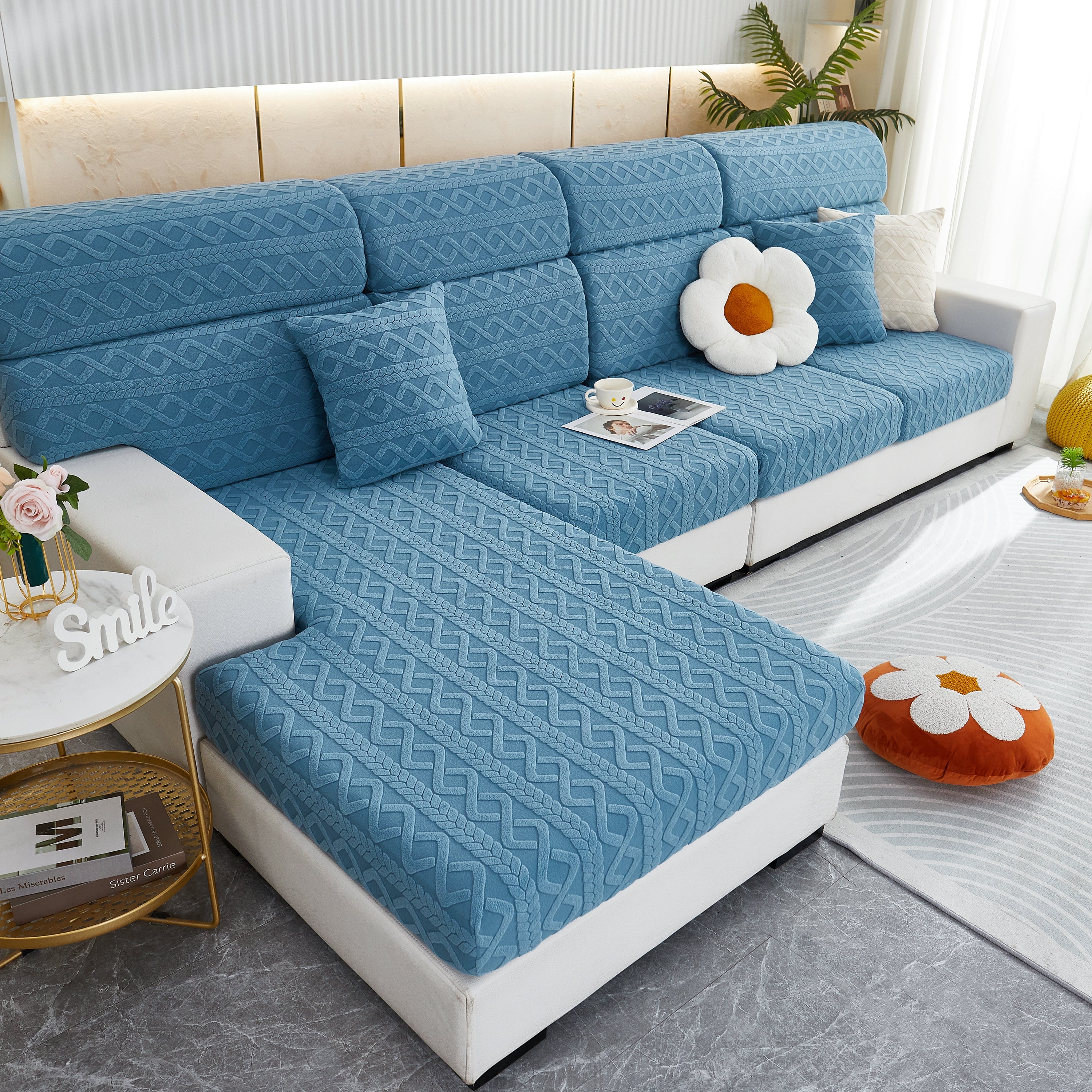 Stretch Couch Seat Cushion Covers, Sofa Slipcover Sofa Cover Soft Flexibility With Elastic Bottom