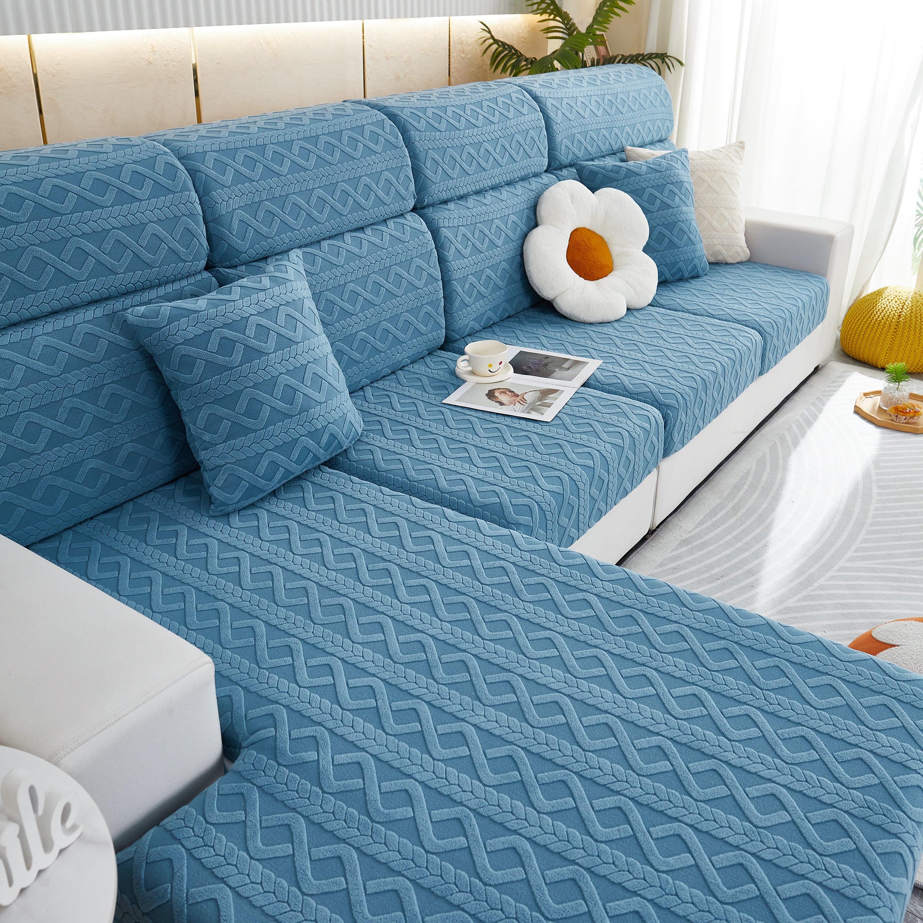 Stretch Couch Seat Cushion Covers, Sofa Slipcover Sofa Cover Soft Flexibility With Elastic Bottom