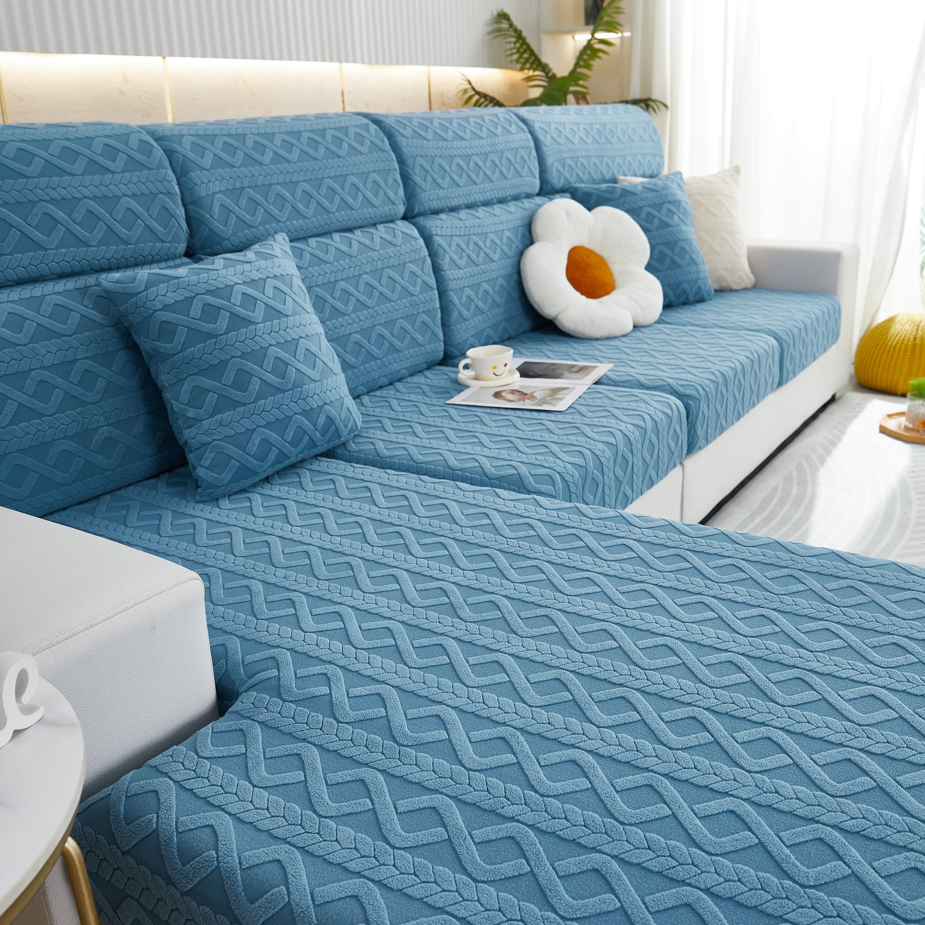 Stretch Couch Seat Cushion Covers, Sofa Slipcover Sofa Cover Soft Flexibility With Elastic Bottom