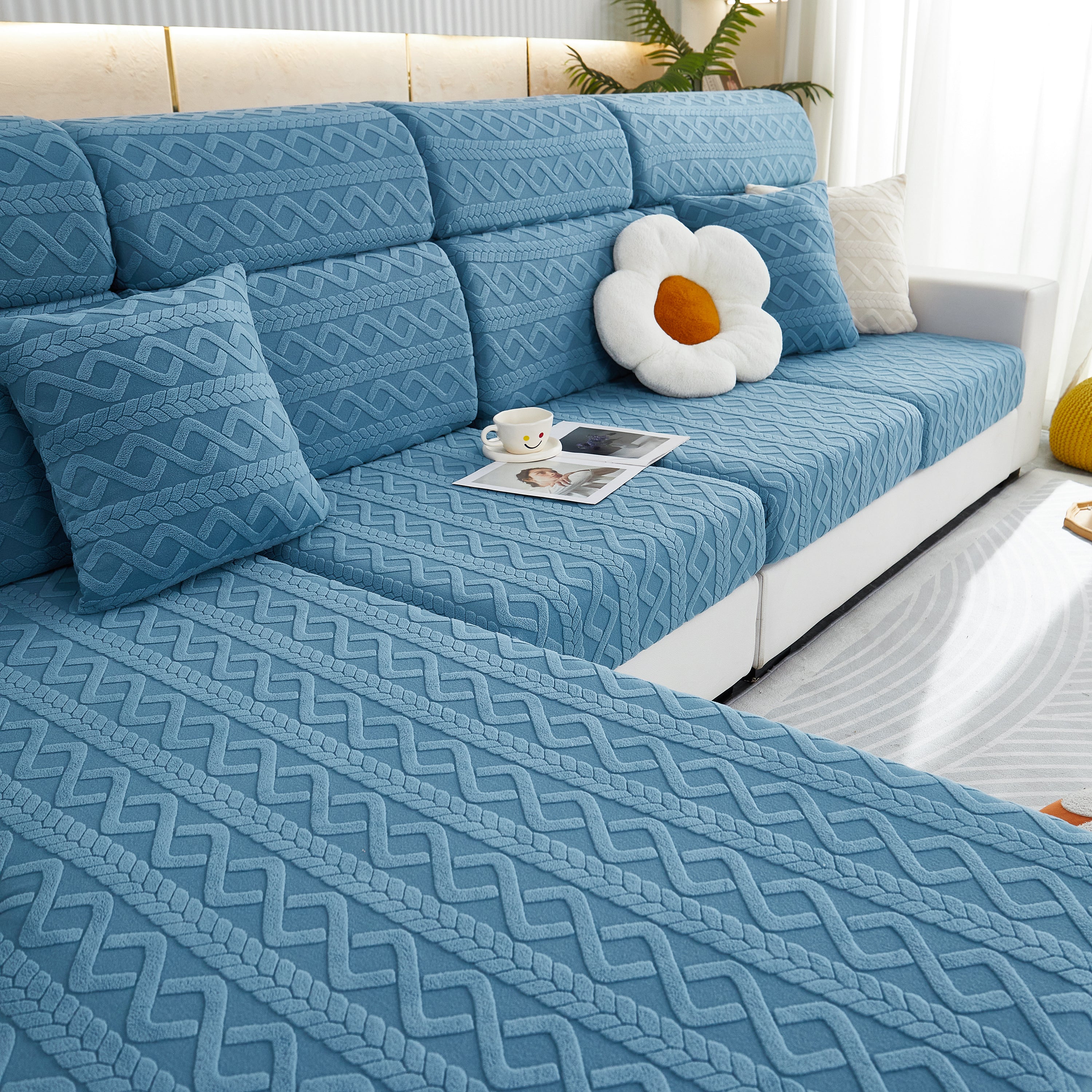 Stretch Couch Seat Cushion Covers, Sofa Slipcover Sofa Cover Soft Flexibility With Elastic Bottom