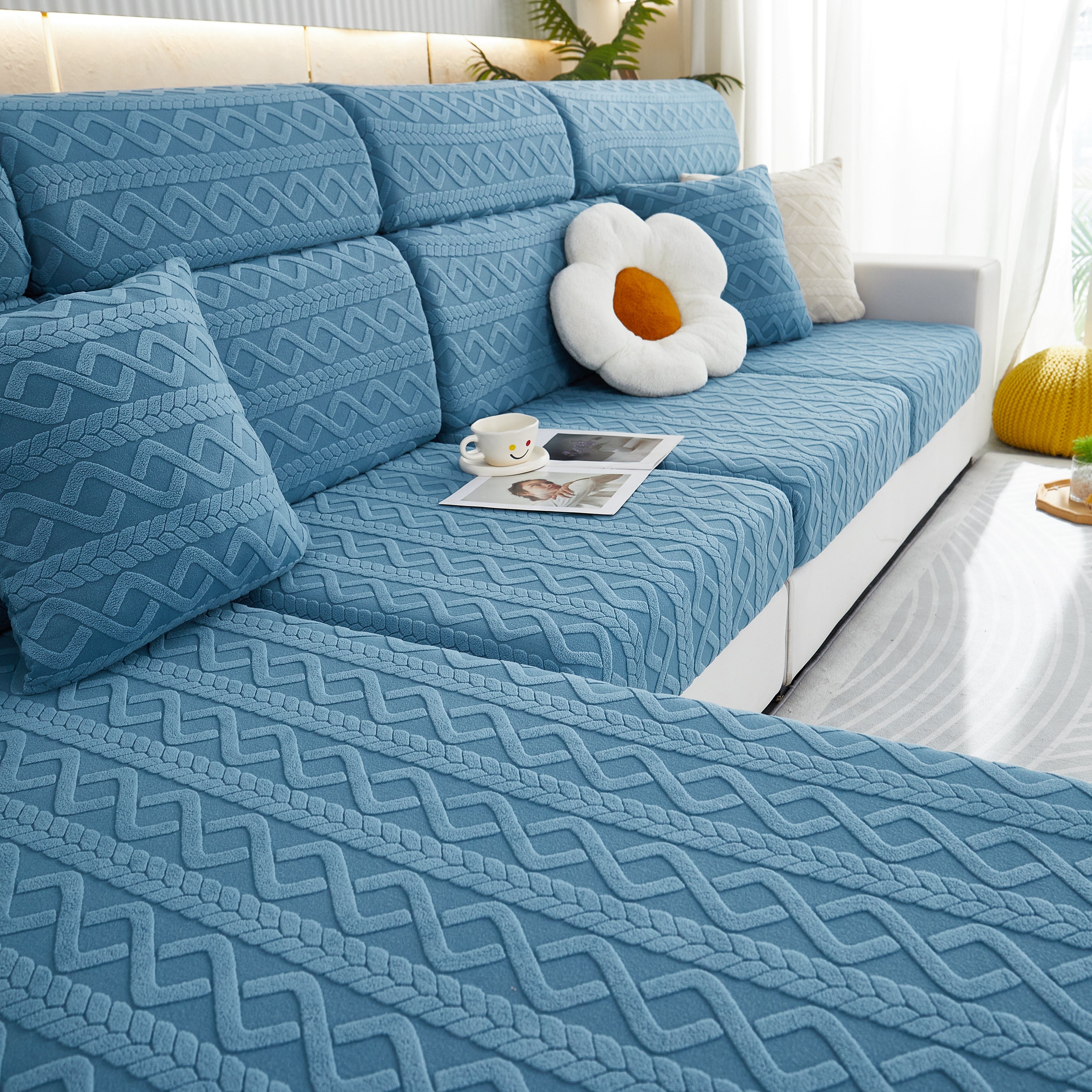 Stretch Couch Seat Cushion Covers, Sofa Slipcover Sofa Cover Soft Flexibility With Elastic Bottom