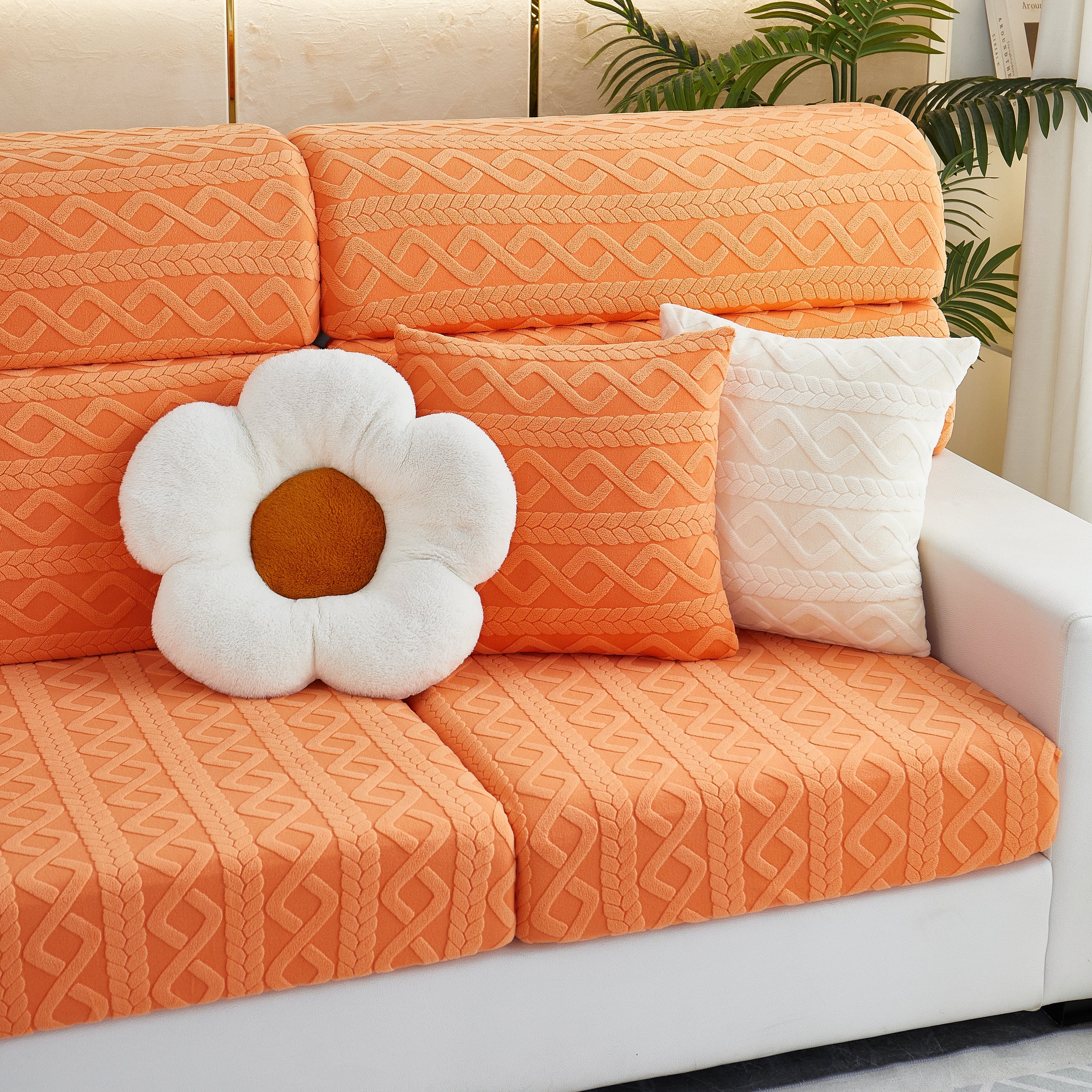 Stretch Couch Seat Cushion Covers, Sofa Slipcover Sofa Cover Soft Flexibility With Elastic Bottom