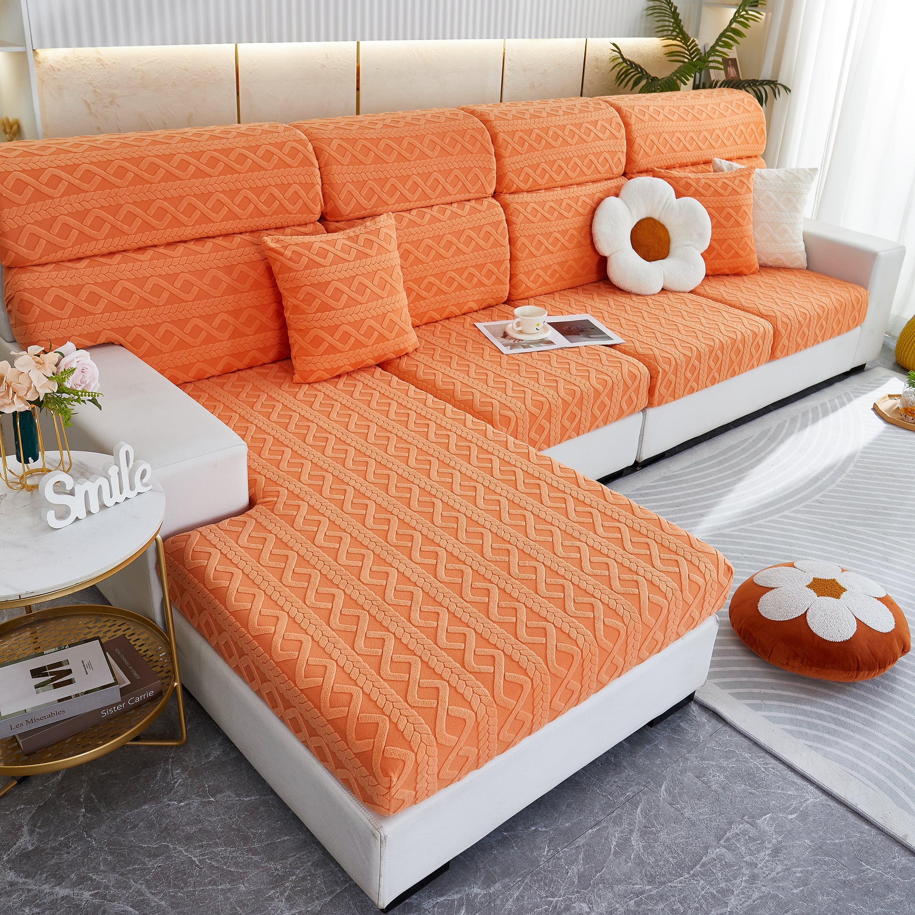 Stretch Couch Seat Cushion Covers, Sofa Slipcover Sofa Cover Soft Flexibility With Elastic Bottom