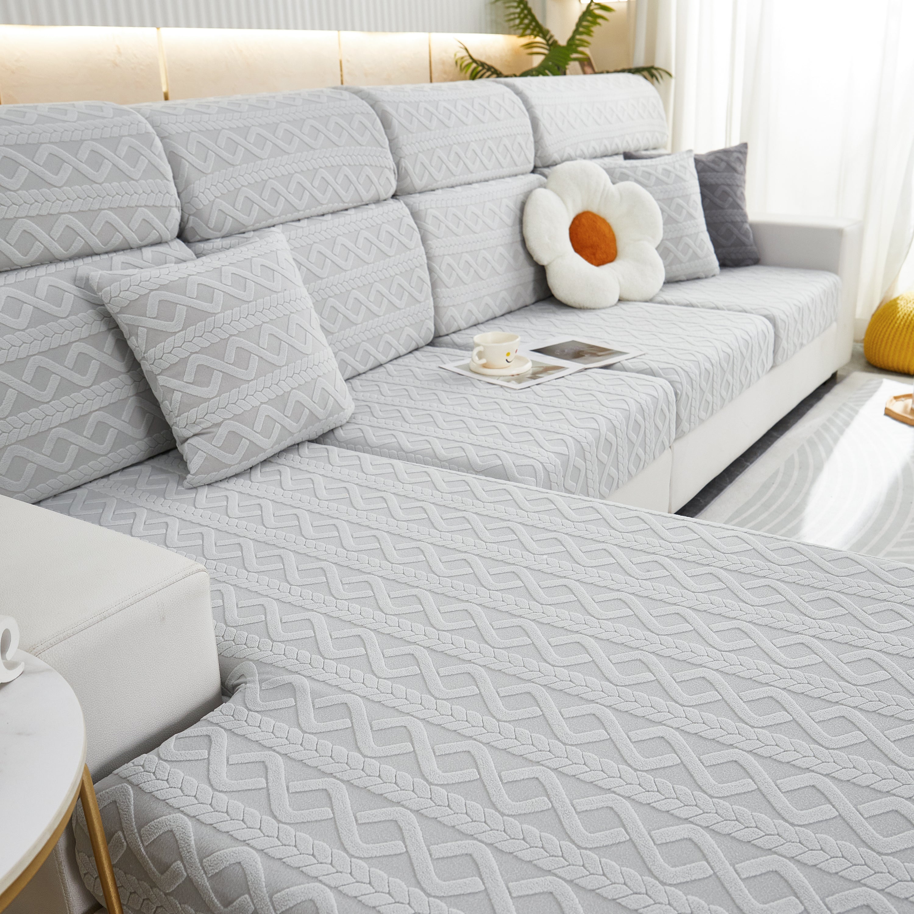 Stretch Couch Seat Cushion Covers, Sofa Slipcover Sofa Cover Soft Flexibility With Elastic Bottom
