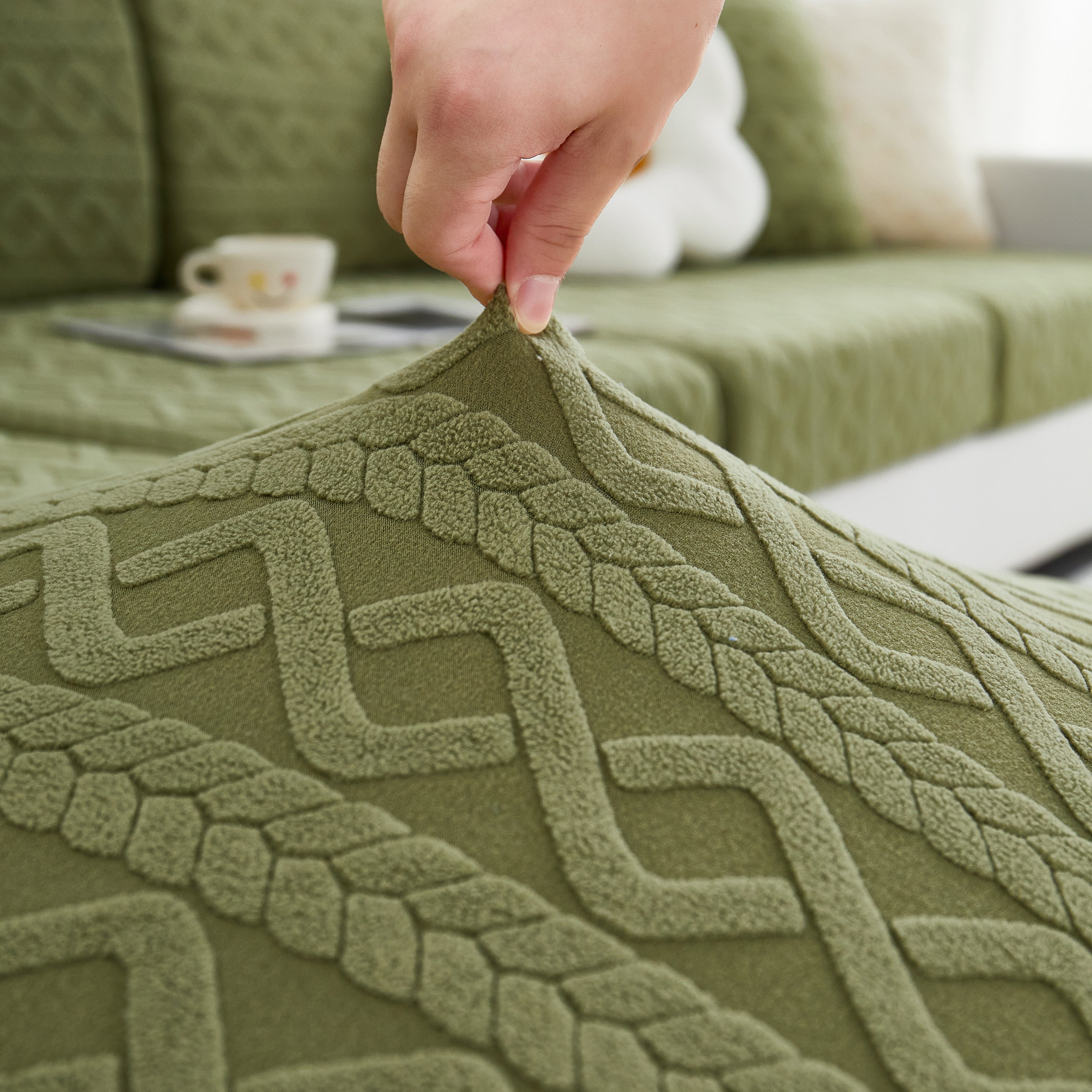 Stretch Couch Seat Cushion Covers, Sofa Slipcover Sofa Cover Soft Flexibility With Elastic Bottom