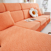 Stretch Sofa Covers With Skirt For Couch Seat And Cushion, Chaise, Sectional, 1/2/3/4 Seater Sofas