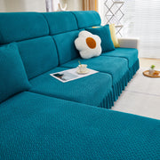 Tailored Sofa Cushion Covers Stretch Couch Seat Covers  With Skirt For Sectional Sofas