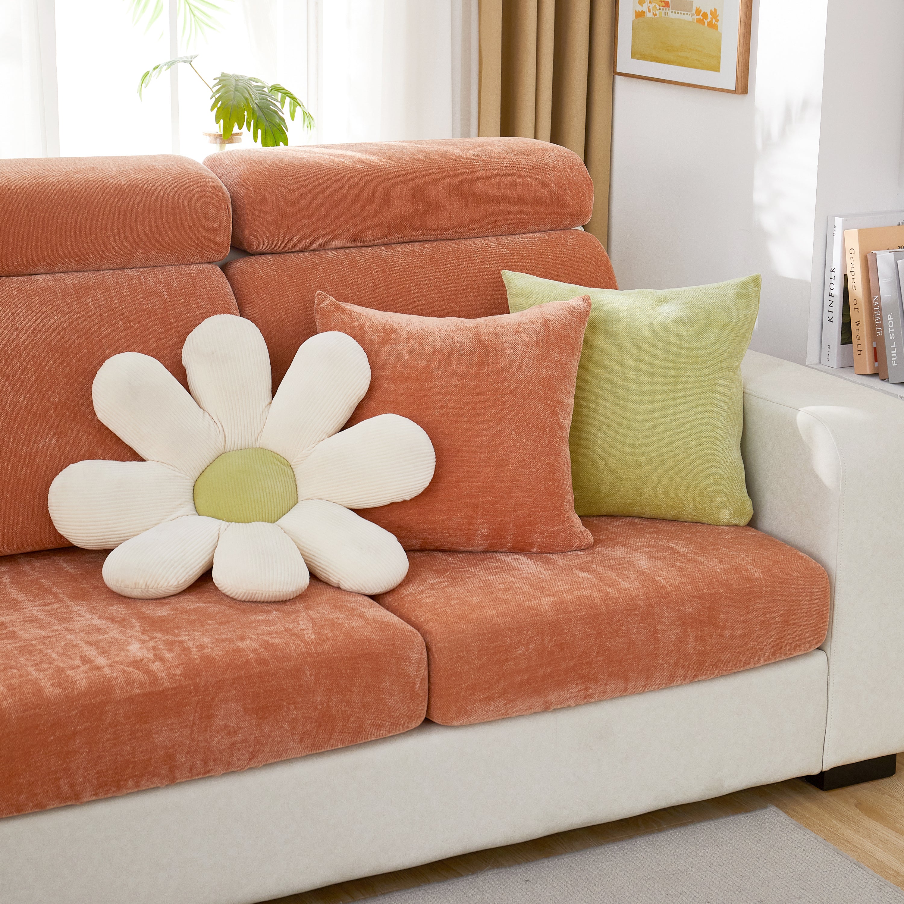 Chenille Cushion Covers For 1/2/3/4 Seater Sofas And L-shaped Couches, Furniture Covers For Pets