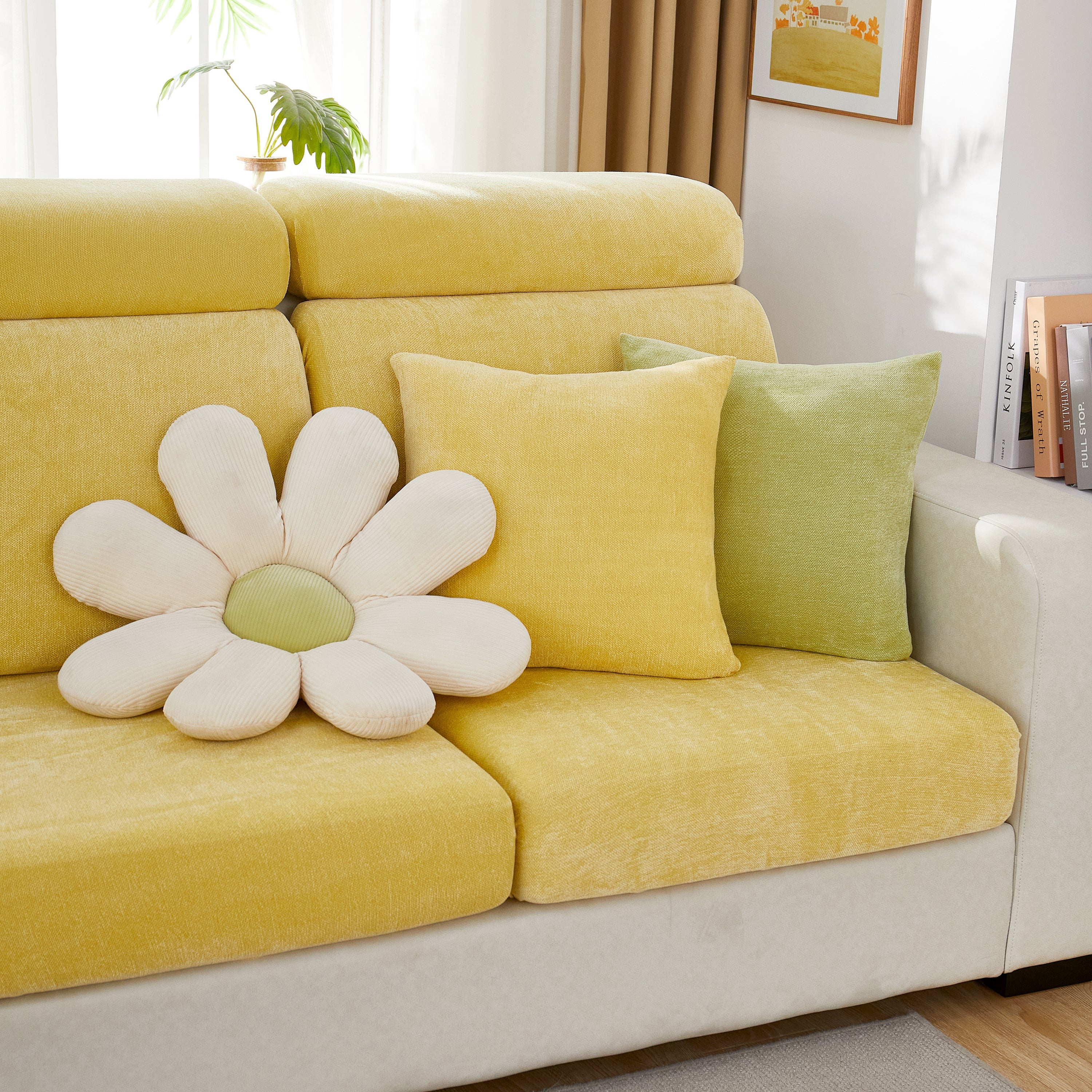 Chenille Cushion Covers For 1/2/3/4 Seater Sofas And L-shaped Couches, Furniture Covers For Pets