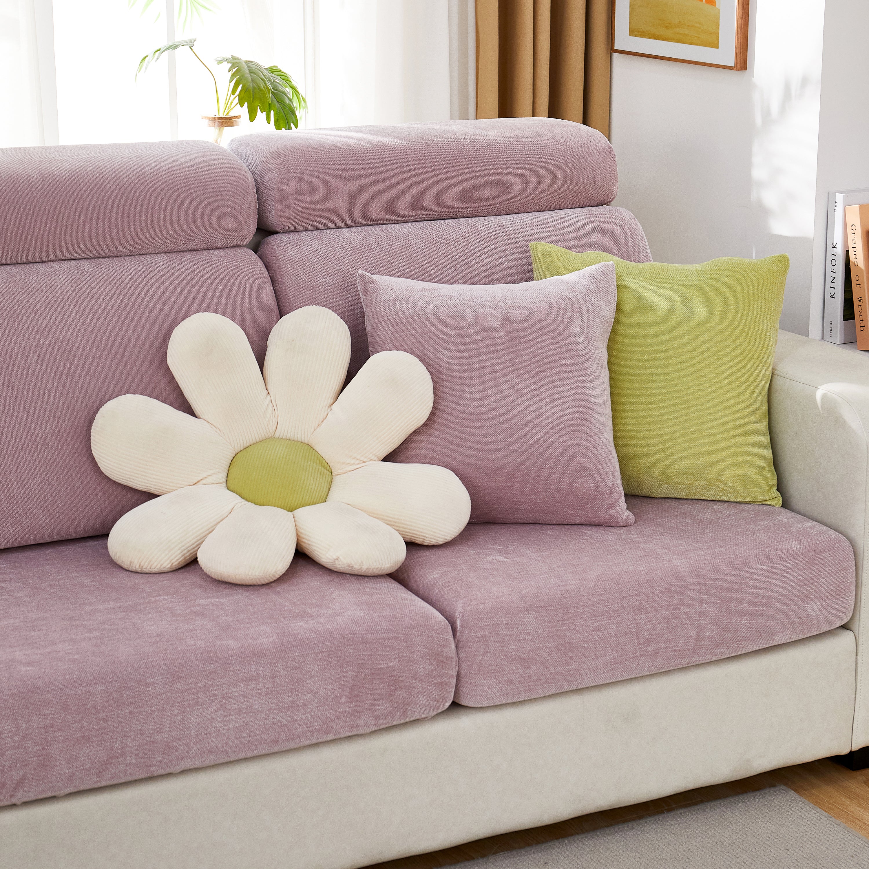 Chenille Cushion Covers For 1/2/3/4 Seater Sofas And L-shaped Couches, Furniture Covers For Pets
