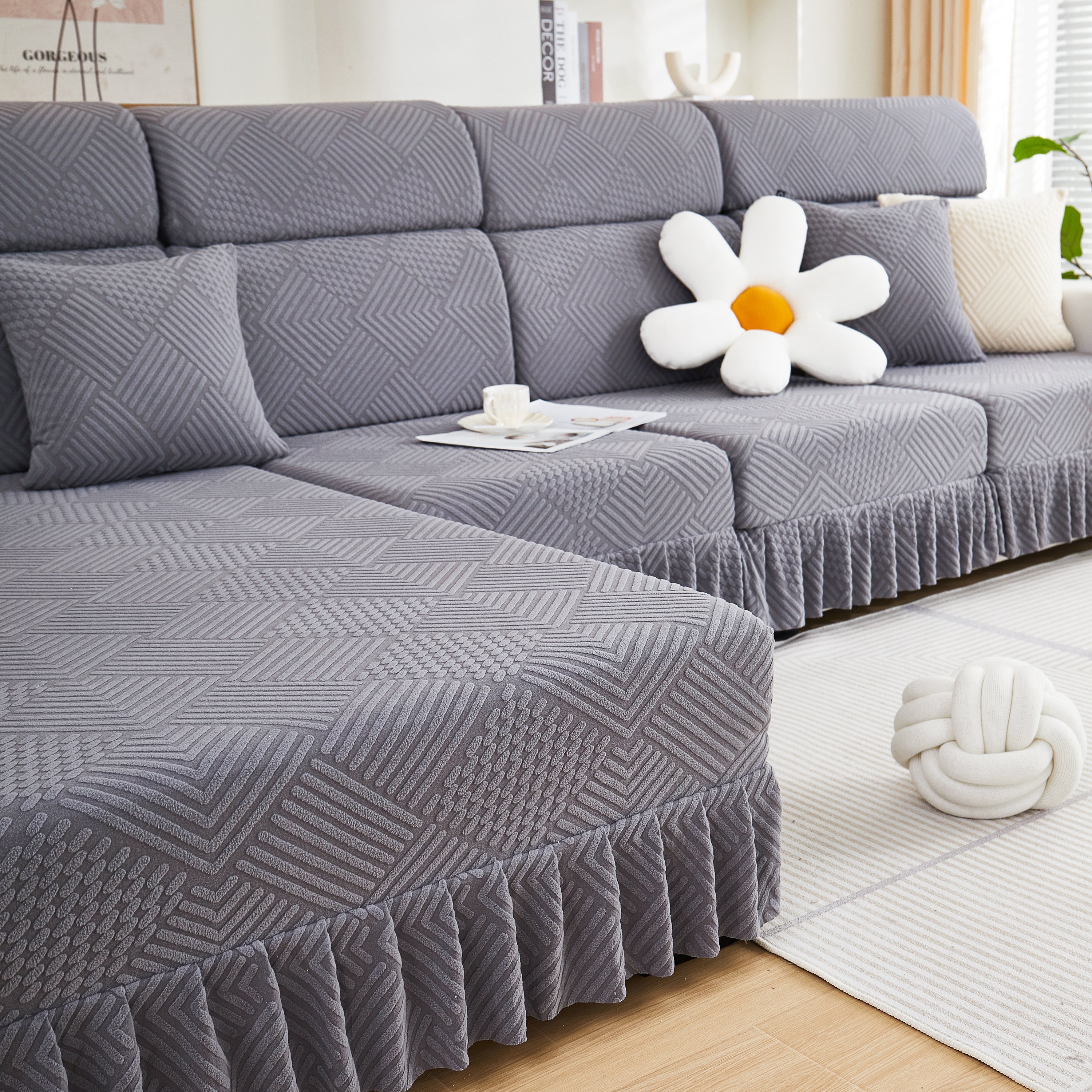 Stretch Sofa Covers For Couch Seats And Cushions, Suitable For 1/2/3/4/l Seater Sofas And Couches