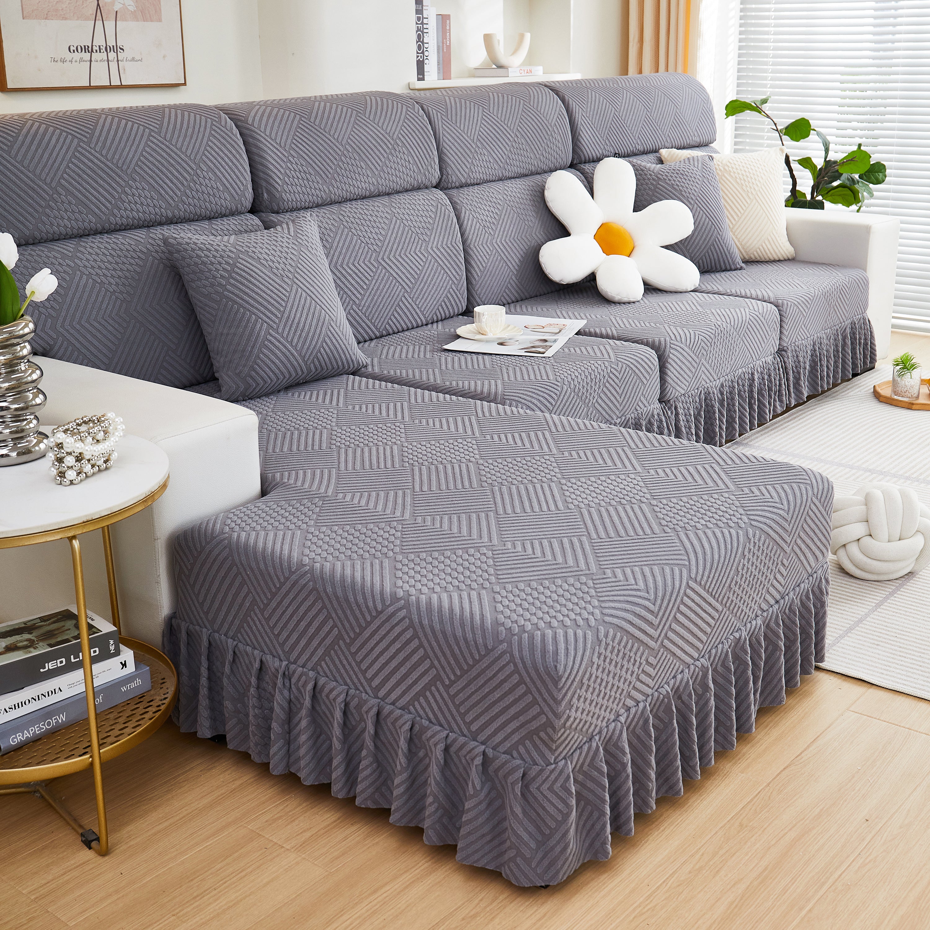Stretch Sofa Covers For Couch Seats And Cushions, Suitable For 1/2/3/4/l Seater Sofas And Couches