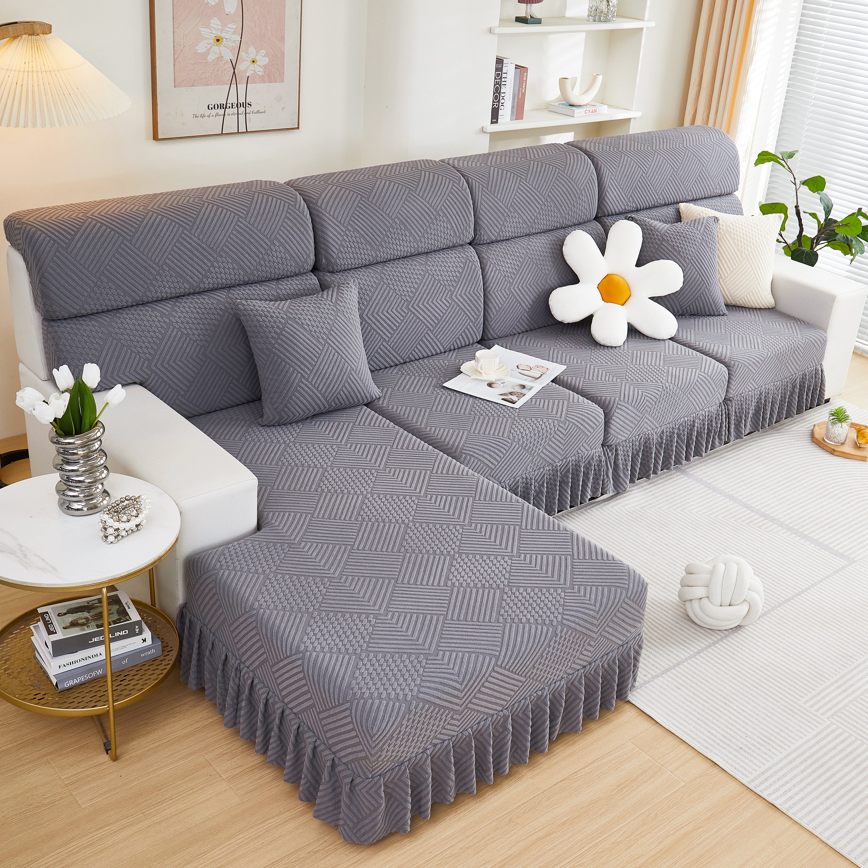 Stretch Sofa Covers For Couch Seats And Cushions, Suitable For 1/2/3/4/l Seater Sofas And Couches