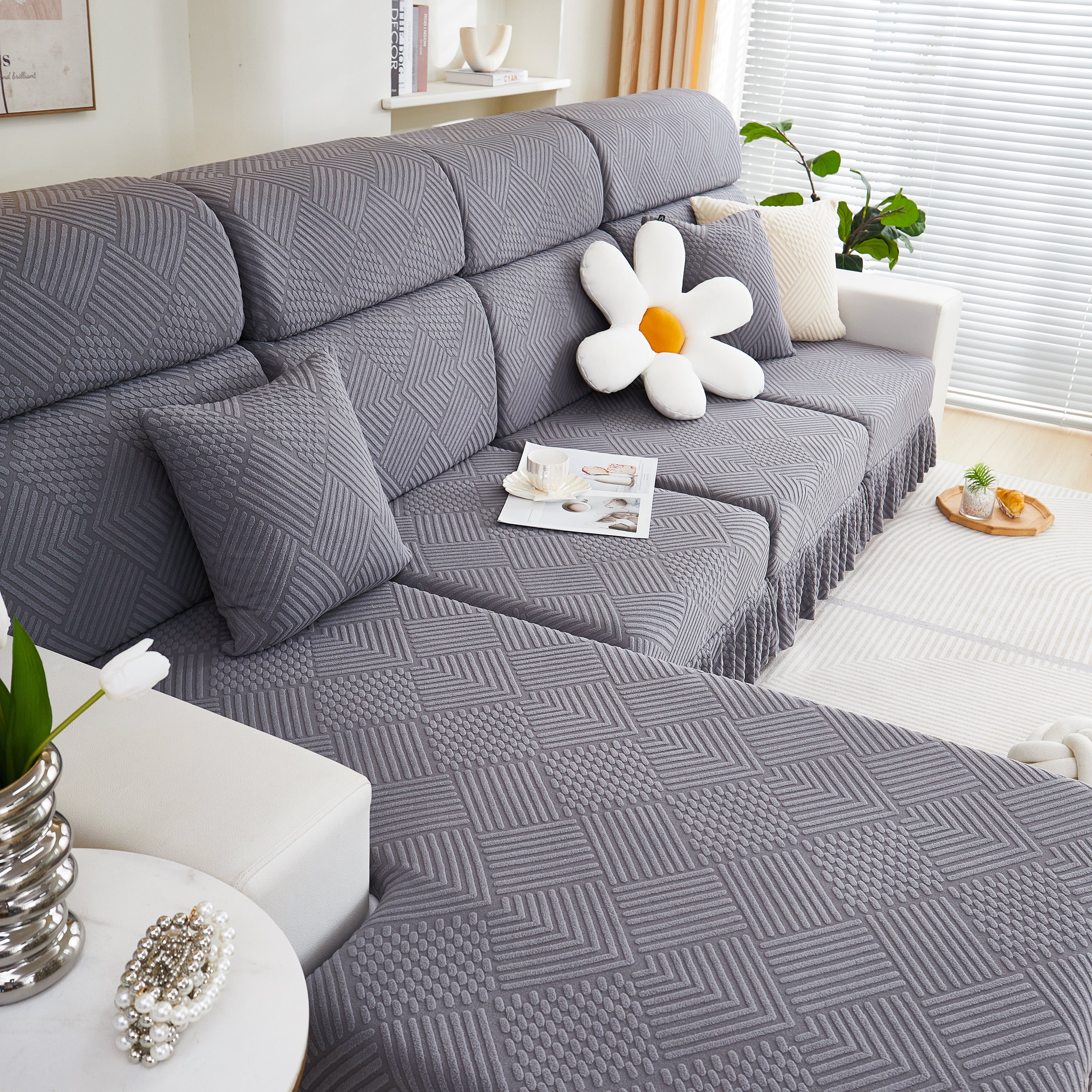 Stretch Sofa Covers For Couch Seats And Cushions, Suitable For 1/2/3/4/l Seater Sofas And Couches
