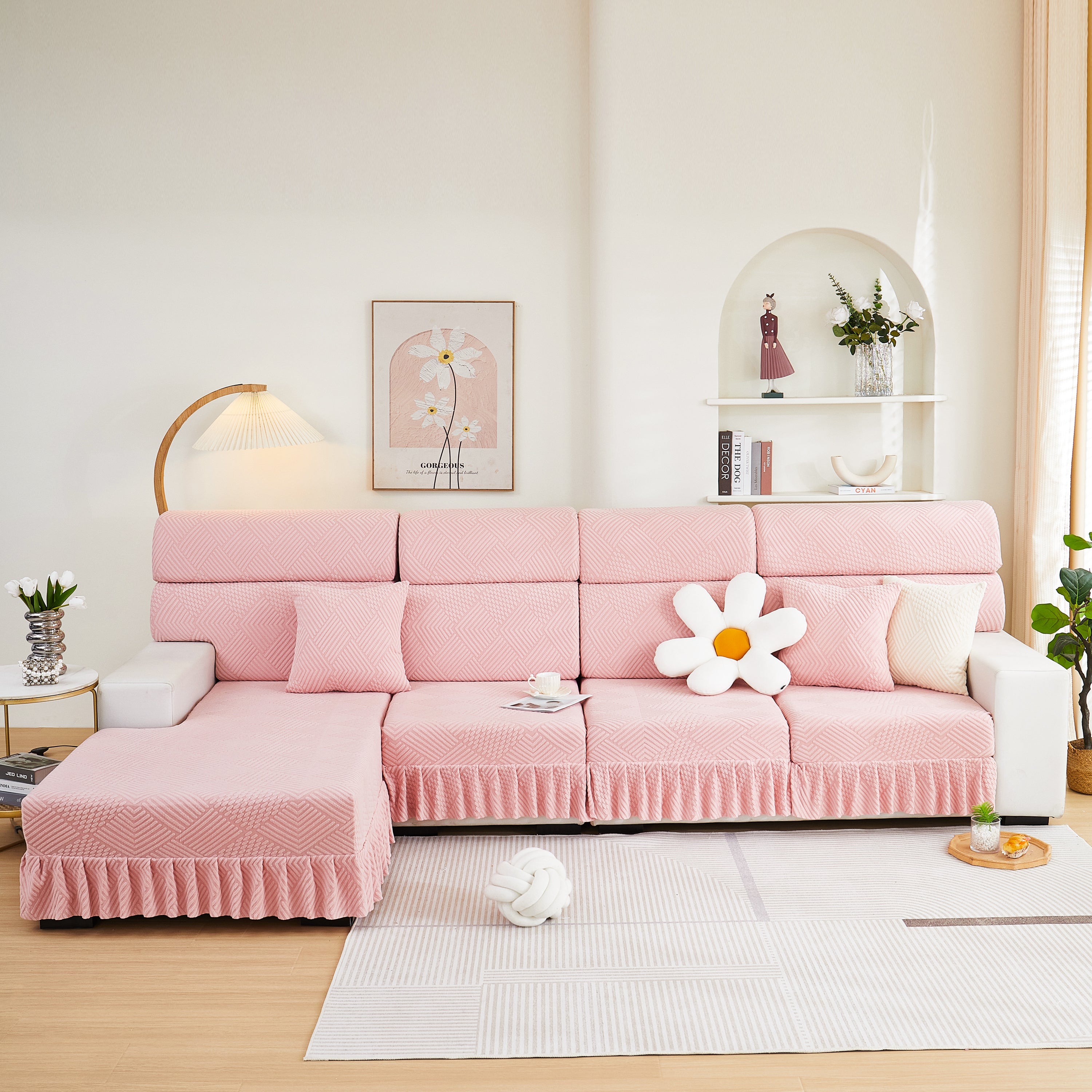Stretch Sofa Covers For Couch Seats And Cushions, Suitable For 1/2/3/4/l Seater Sofas And Couches