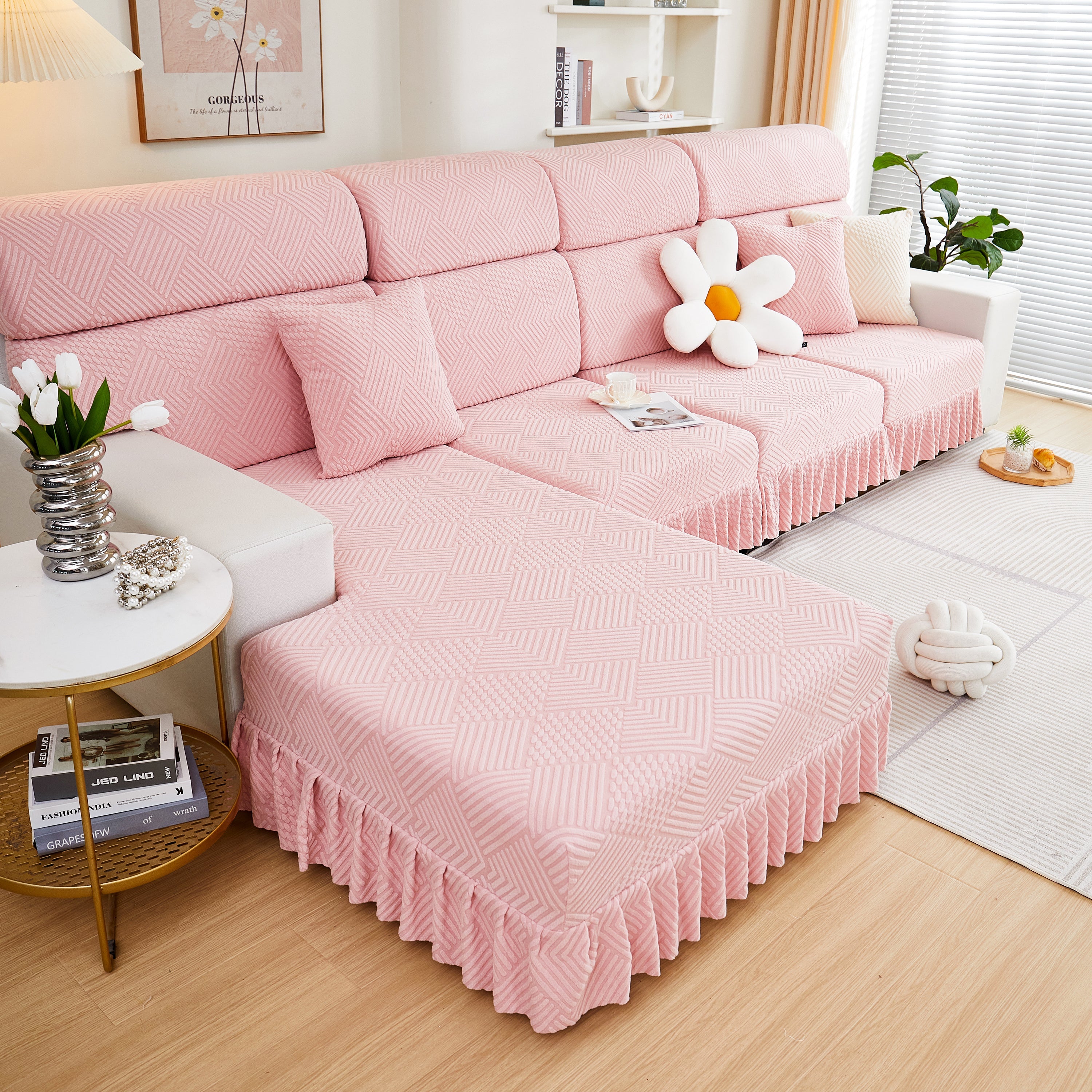 Stretch Sofa Covers For Couch Seats And Cushions, Suitable For 1/2/3/4/l Seater Sofas And Couches