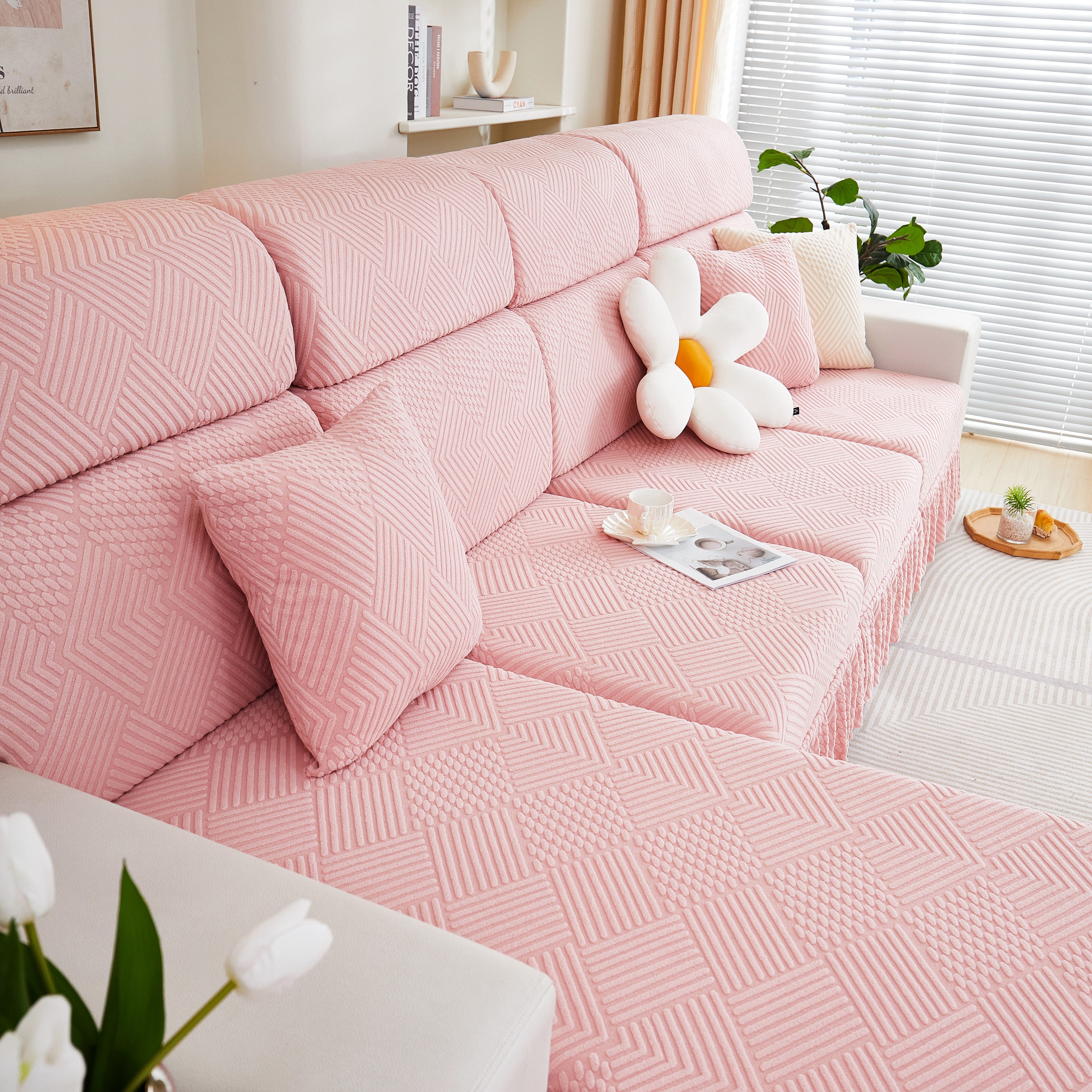 Stretch Sofa Covers For Couch Seats And Cushions, Suitable For 1/2/3/4/l Seater Sofas And Couches