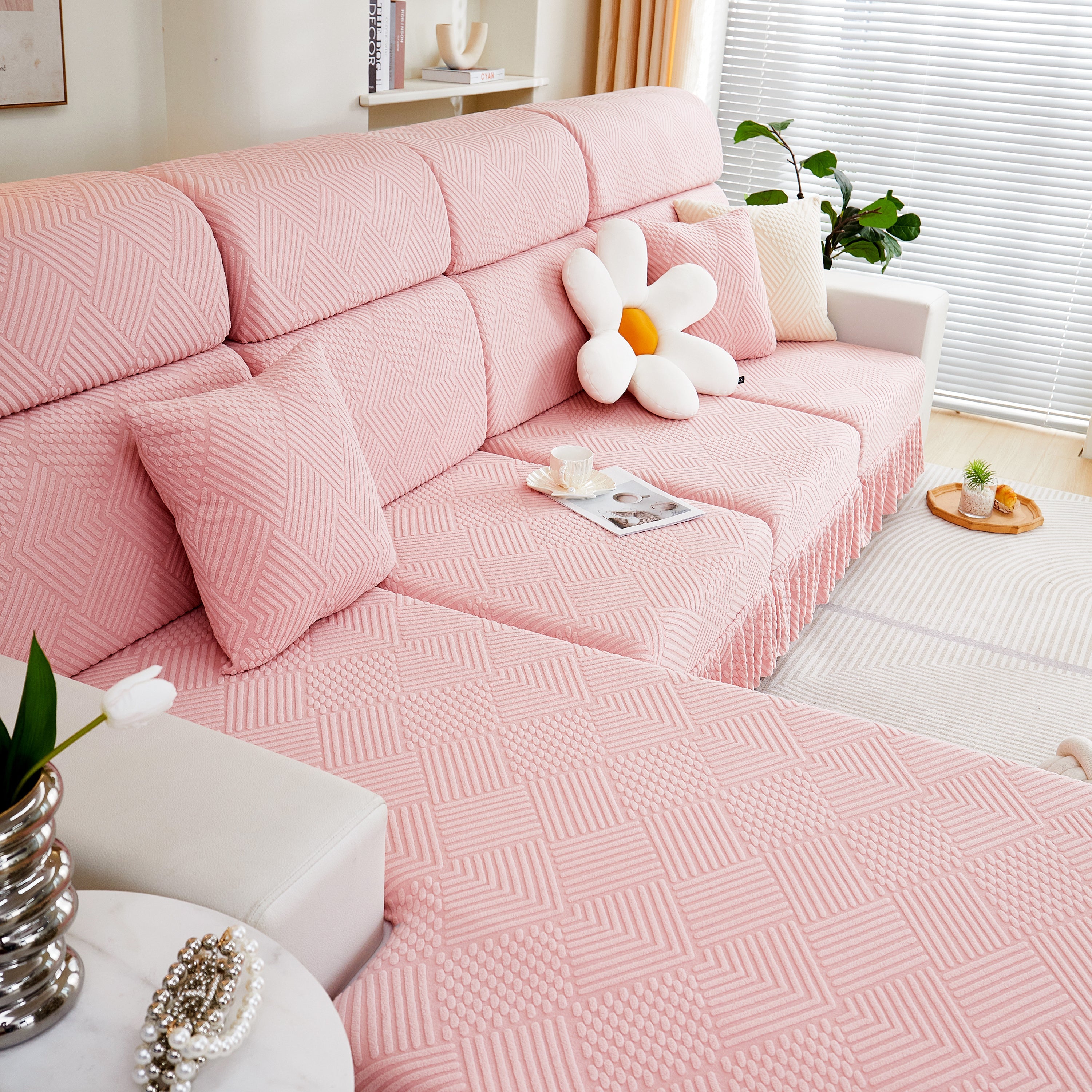 Stretch Sofa Covers For Couch Seats And Cushions, Suitable For 1/2/3/4/l Seater Sofas And Couches