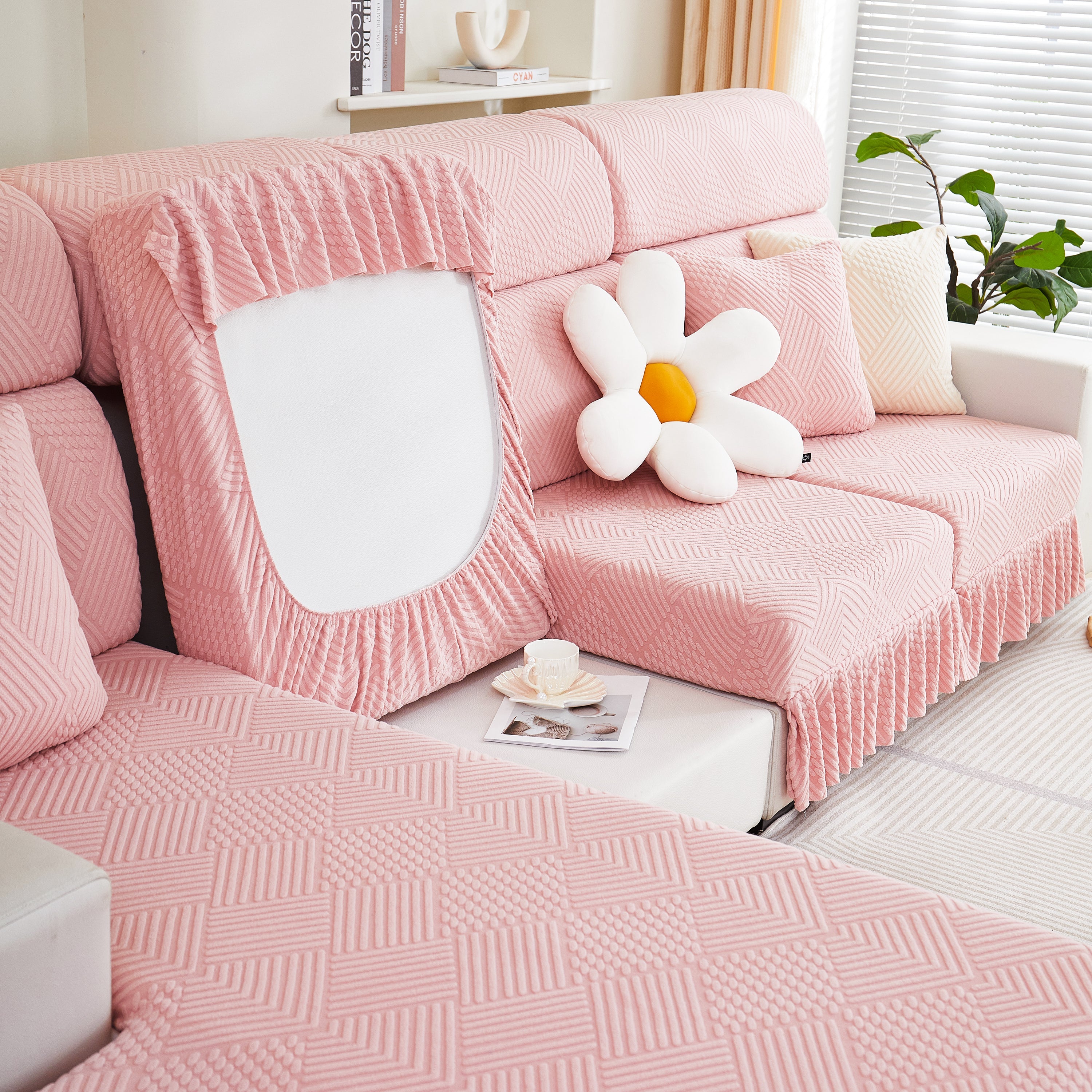 Stretch Sofa Covers For Couch Seats And Cushions, Suitable For 1/2/3/4/l Seater Sofas And Couches