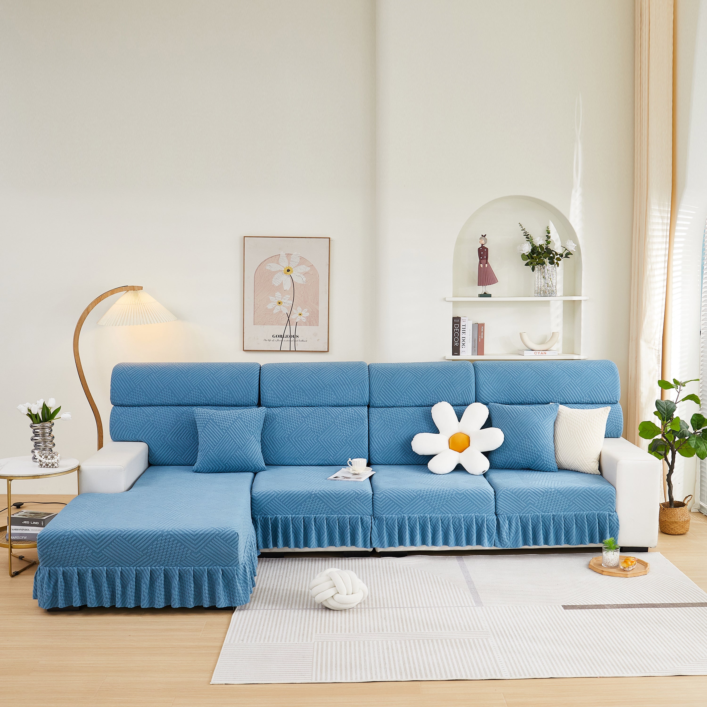 Stretch Sofa Covers For Couch Seats And Cushions, Suitable For 1/2/3/4/l Seater Sofas And Couches