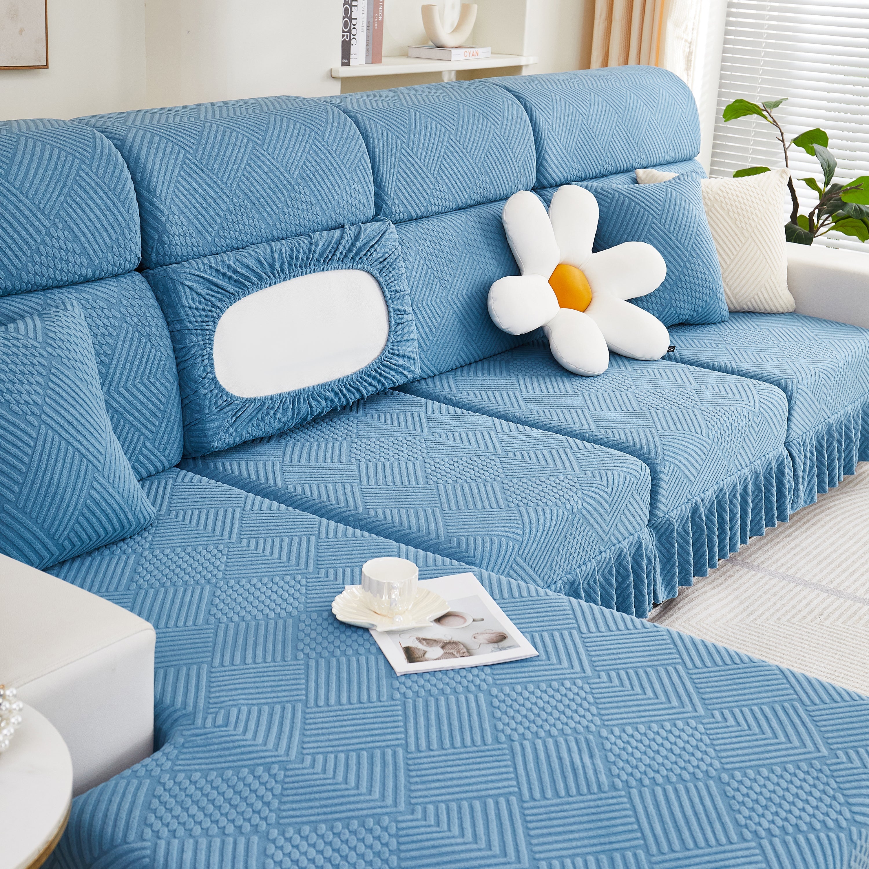 Stretch Sofa Covers For Couch Seats And Cushions, Suitable For 1/2/3/4/l Seater Sofas And Couches